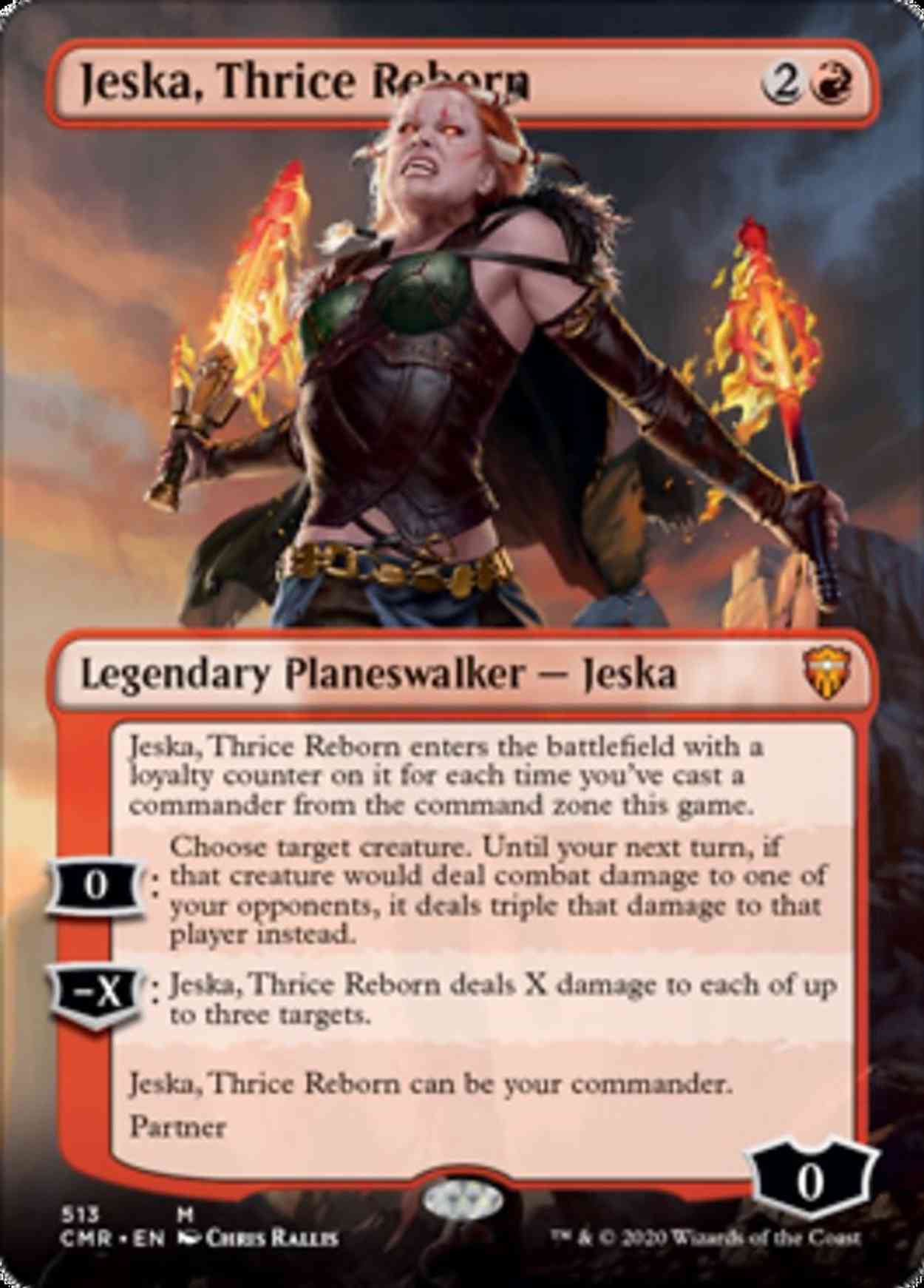 Jeska, Thrice Reborn (Borderless) magic card front
