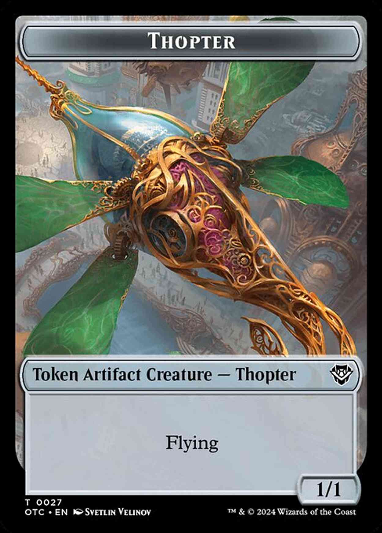 Thopter // Manifest Double-Sided Token magic card front