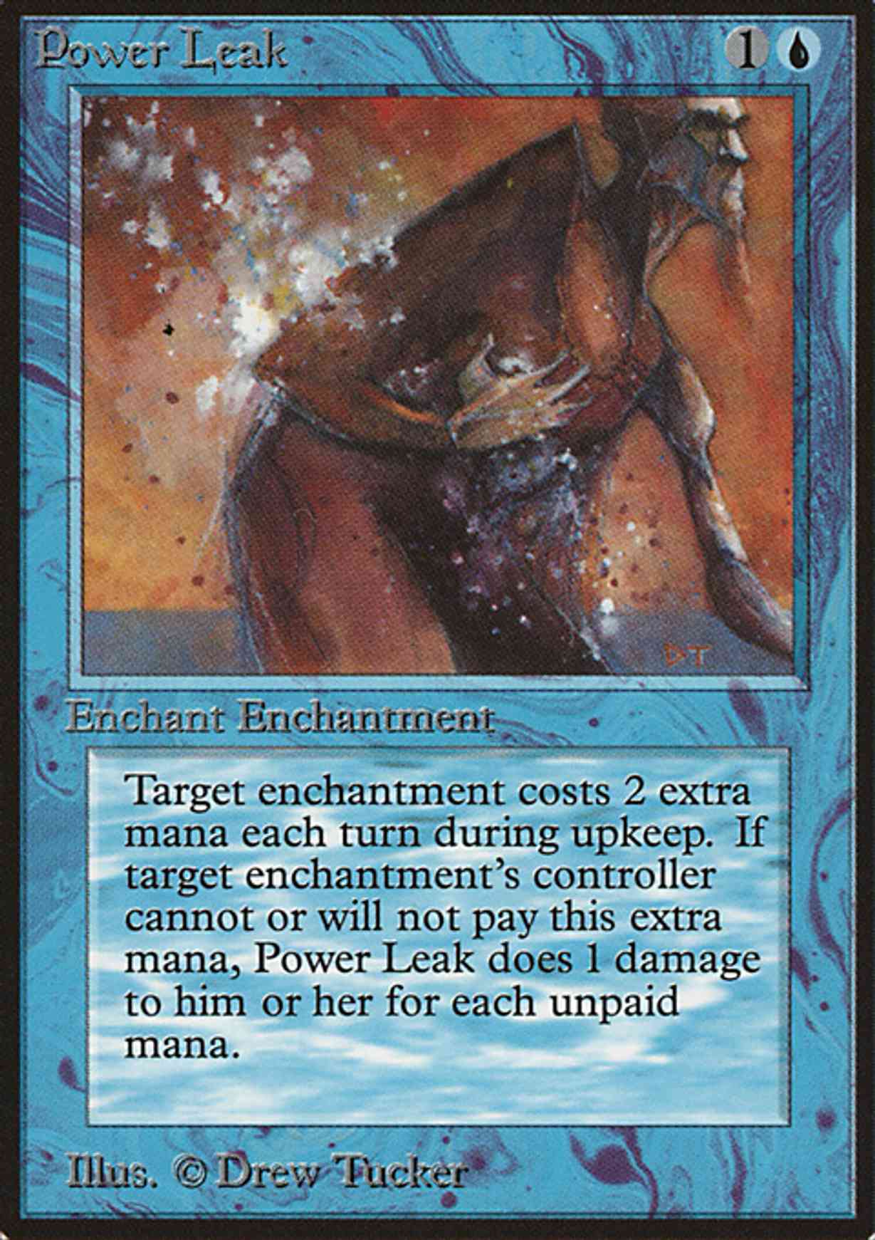 Power Leak magic card front