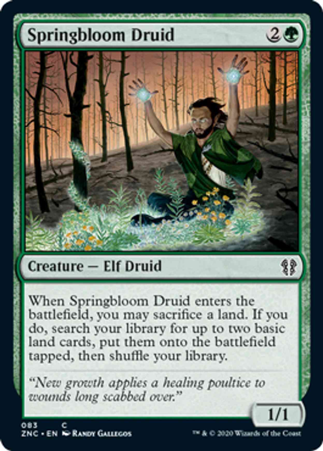 Springbloom Druid magic card front