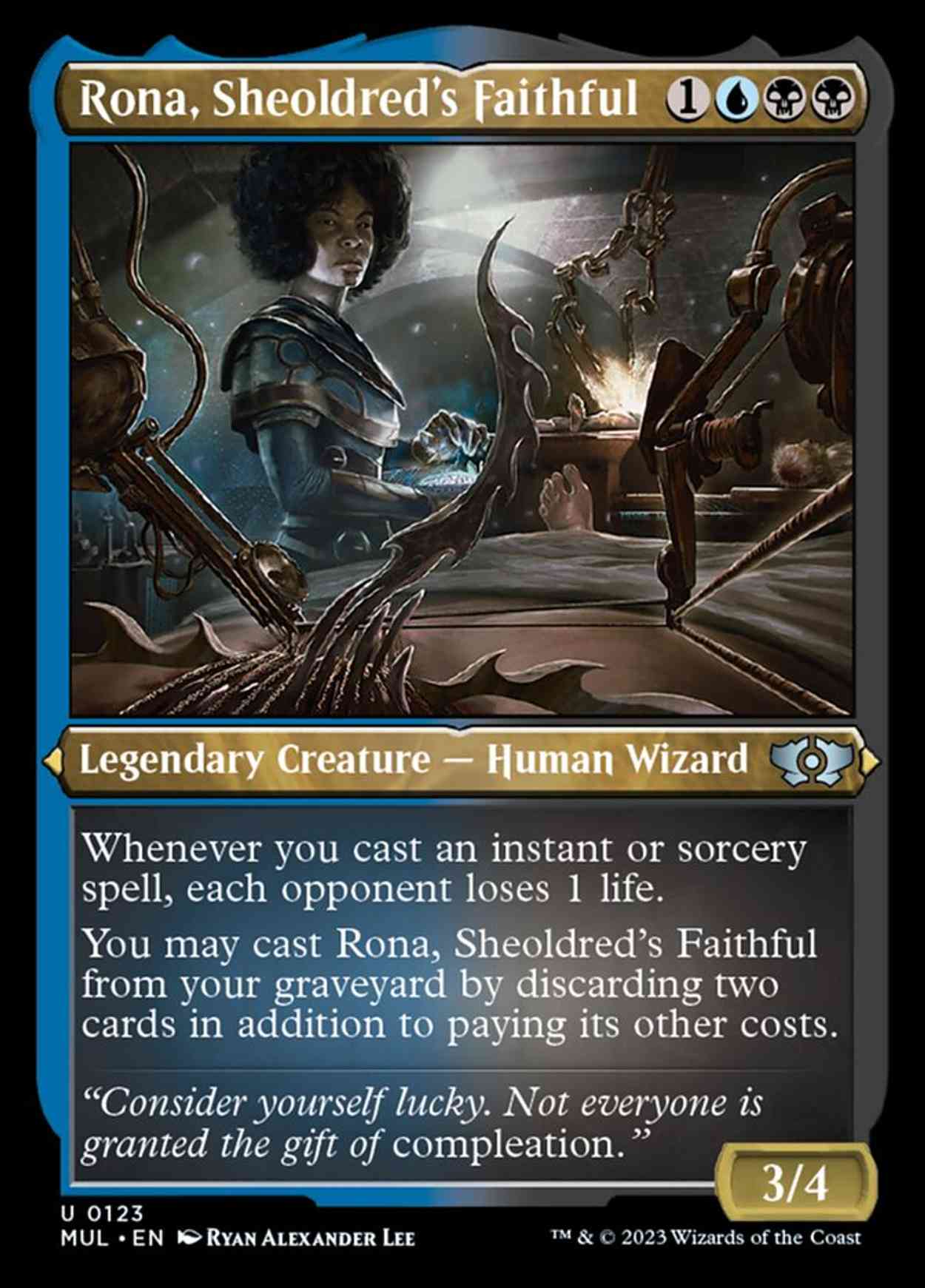 Rona, Sheoldred's Faithful (Foil Etched) magic card front