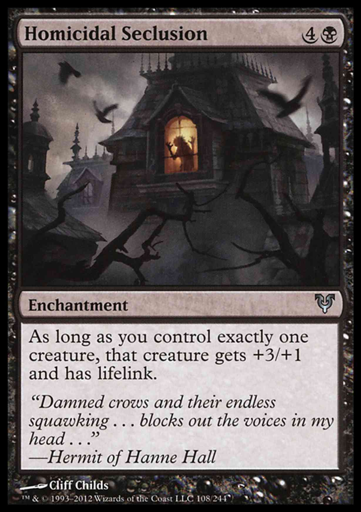 Homicidal Seclusion magic card front