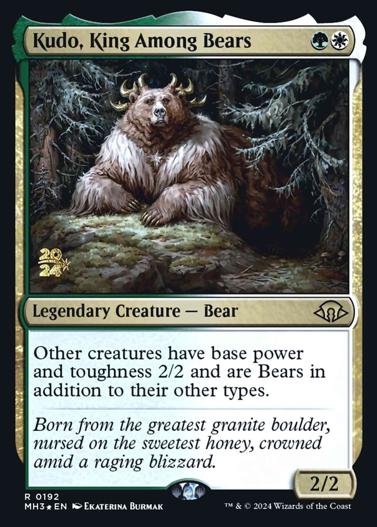 Kudo, King Among Bears magic card front