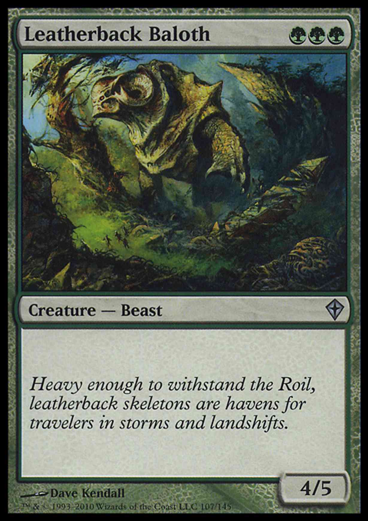 Leatherback Baloth magic card front