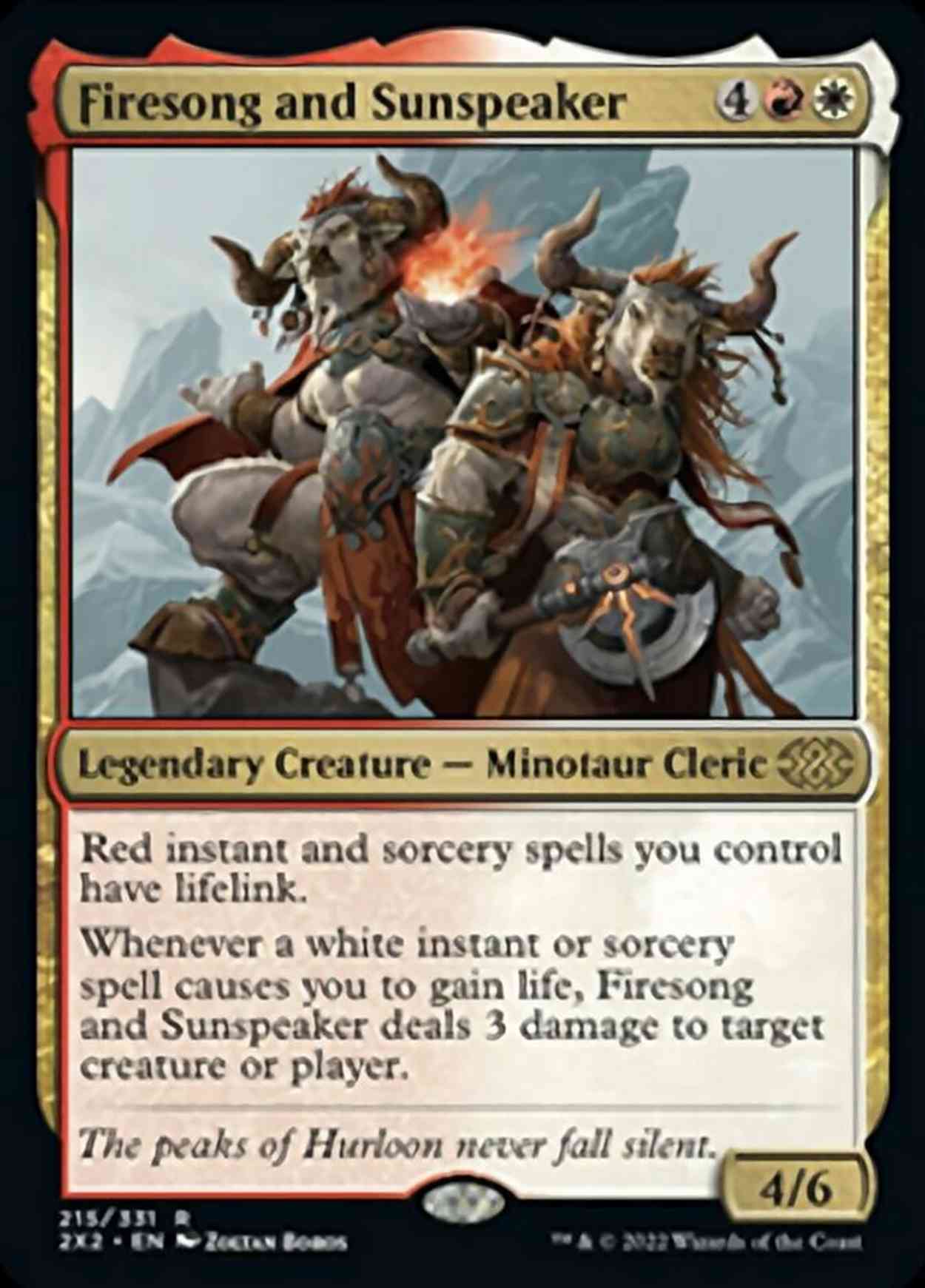 Firesong and Sunspeaker magic card front