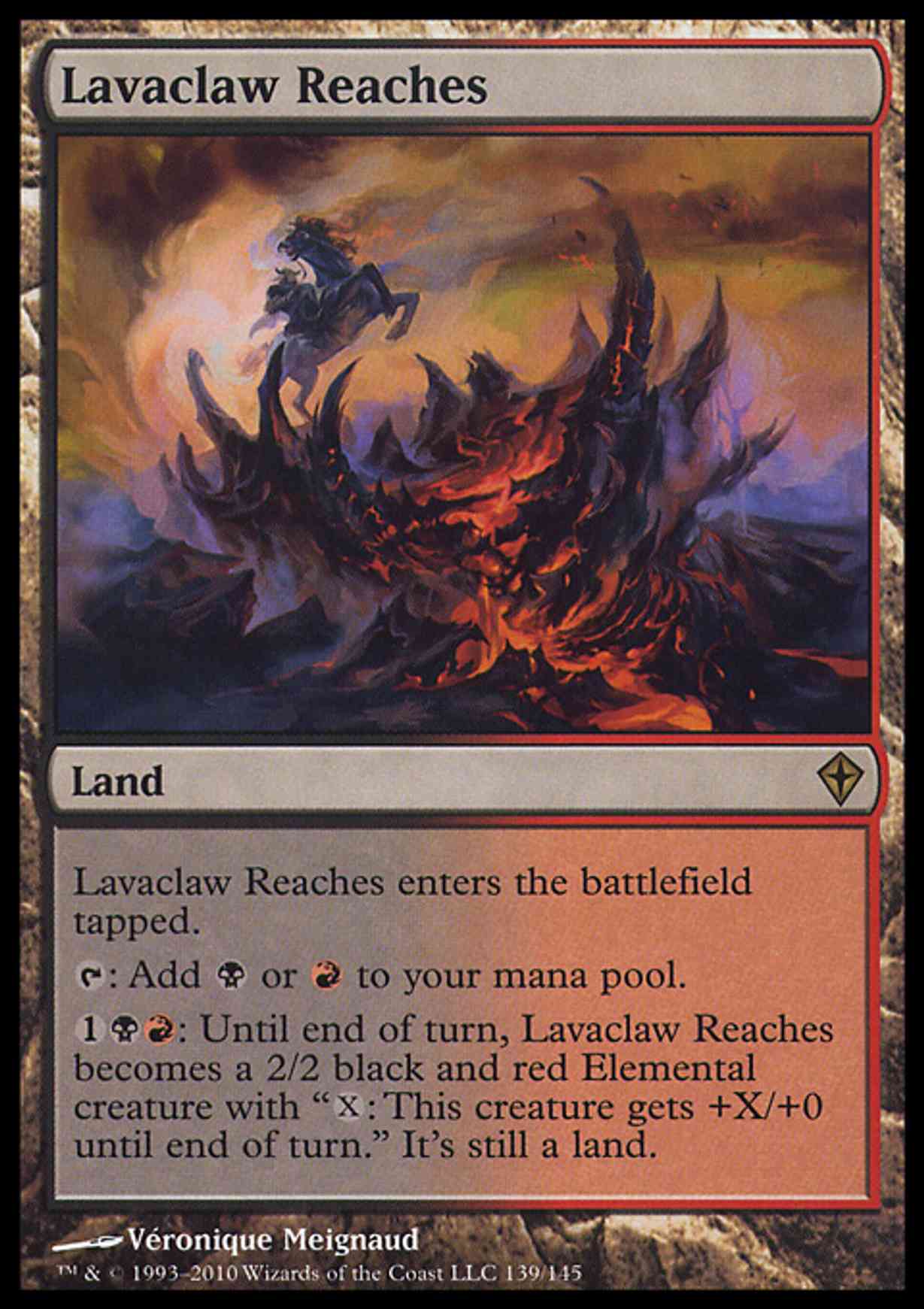 Lavaclaw Reaches magic card front