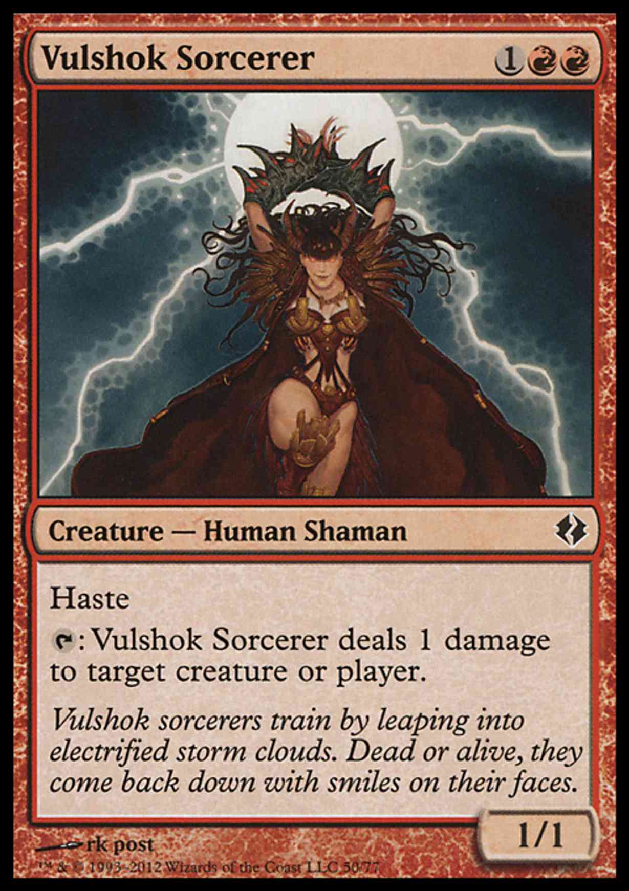 Vulshok Sorcerer magic card front