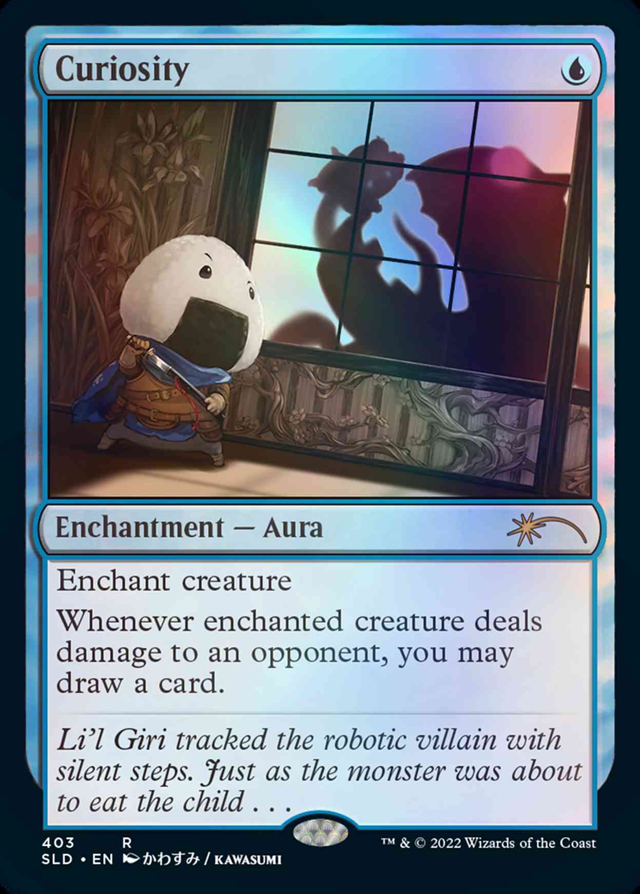 Curiosity magic card front