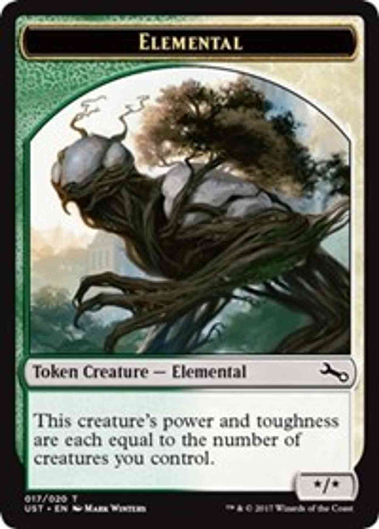 Elemental Token (017) magic card front