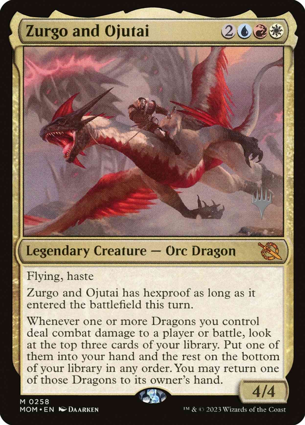 Zurgo and Ojutai magic card front