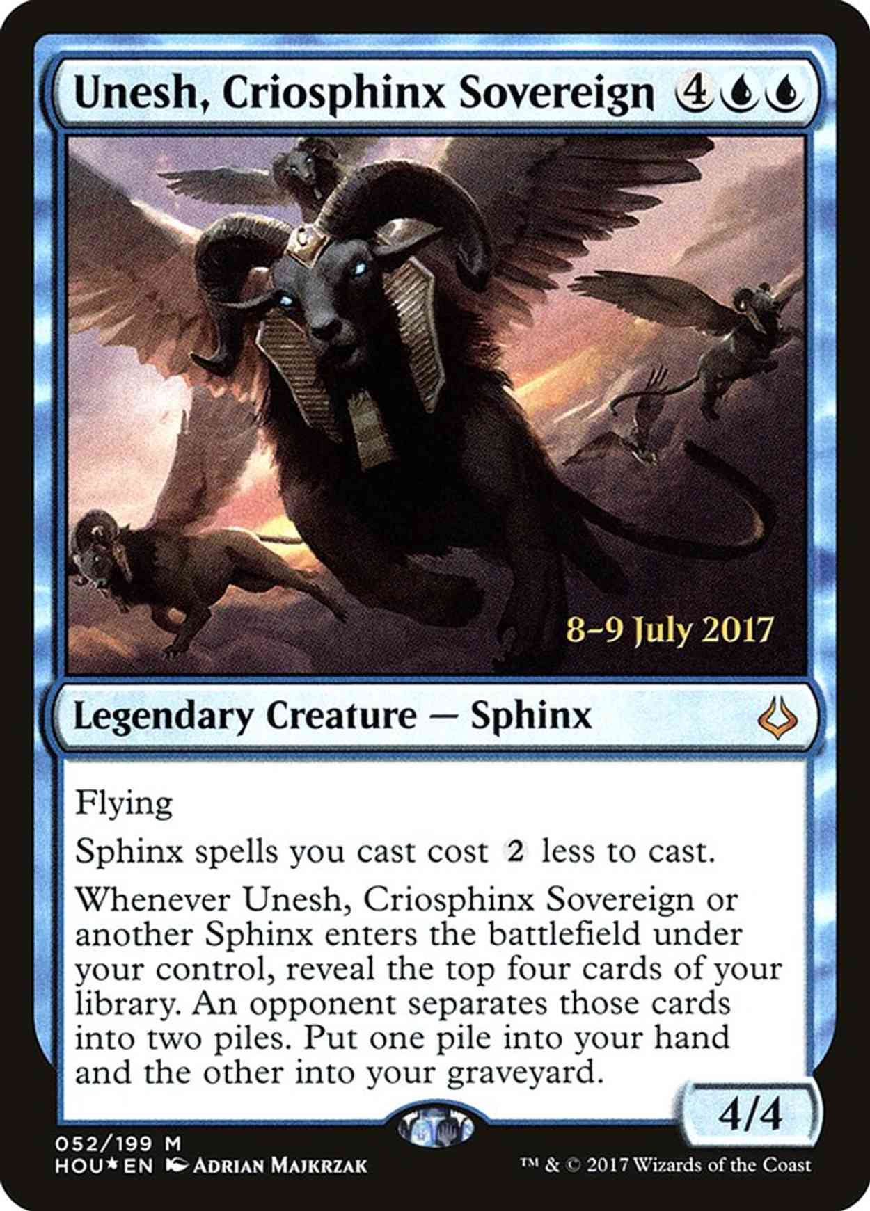 Unesh, Criosphinx Sovereign magic card front