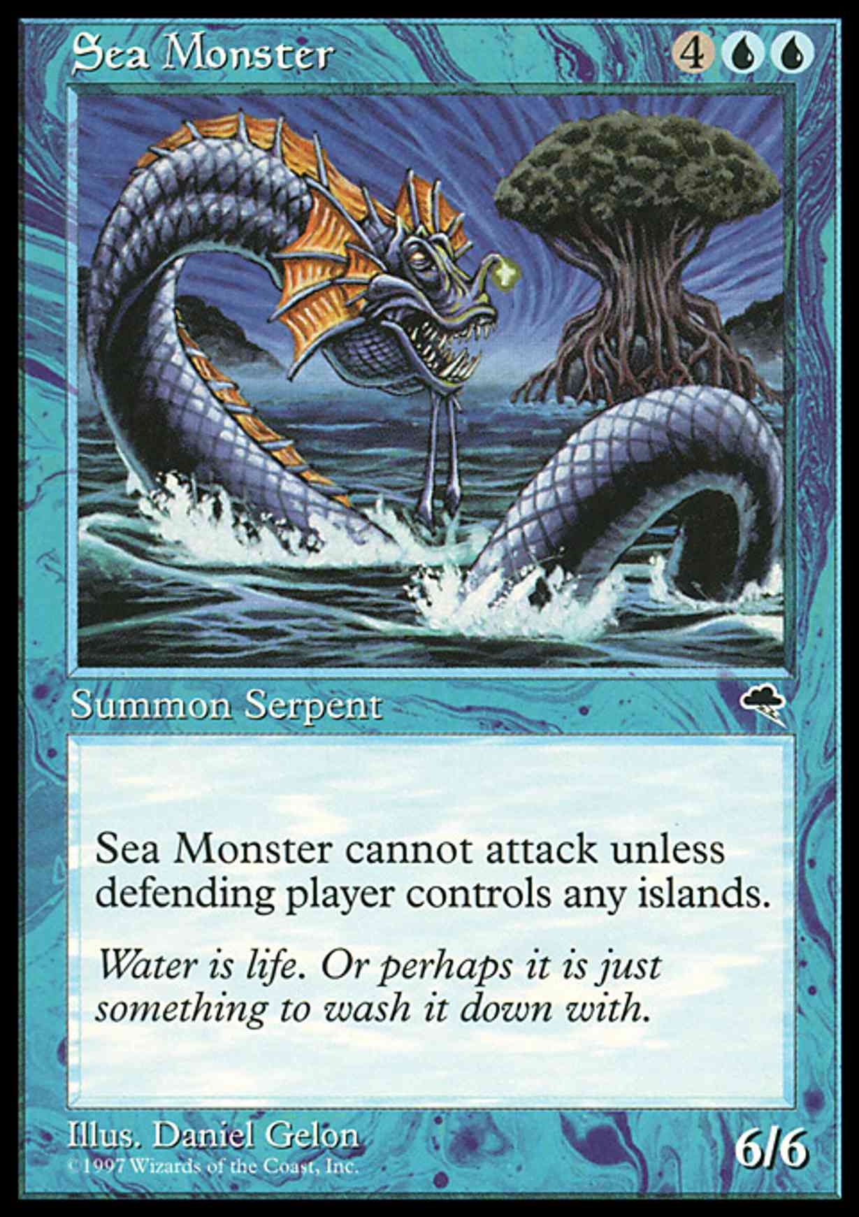 Sea Monster magic card front