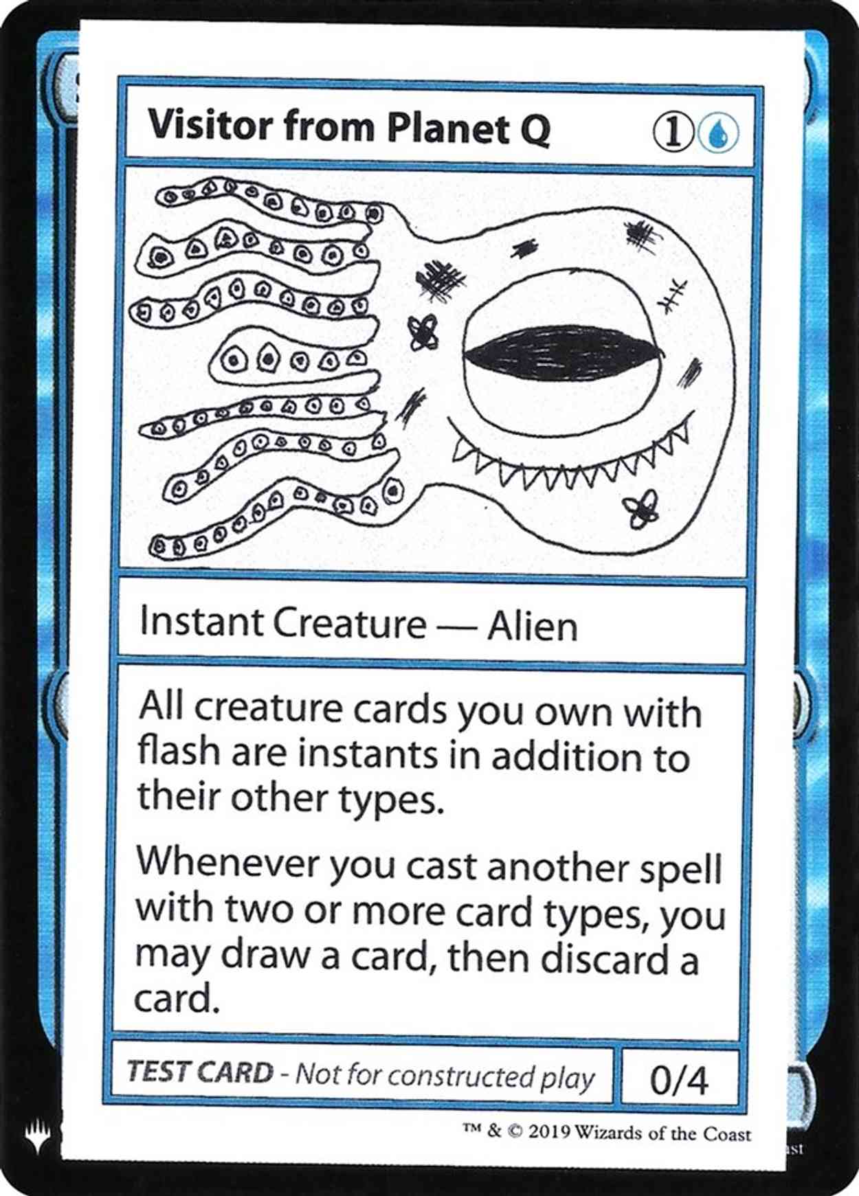 Visitor from Planet Q magic card front