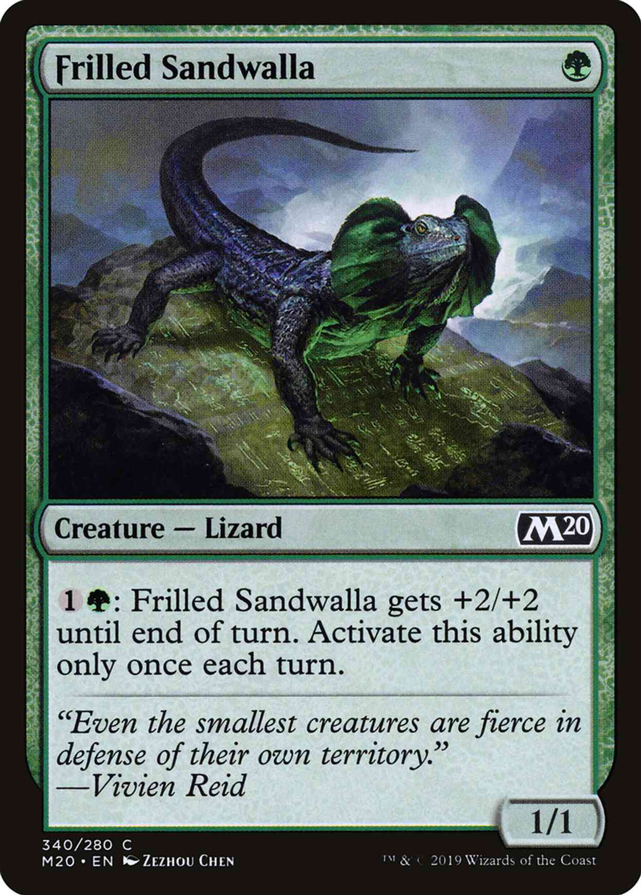 Frilled Sandwalla magic card front