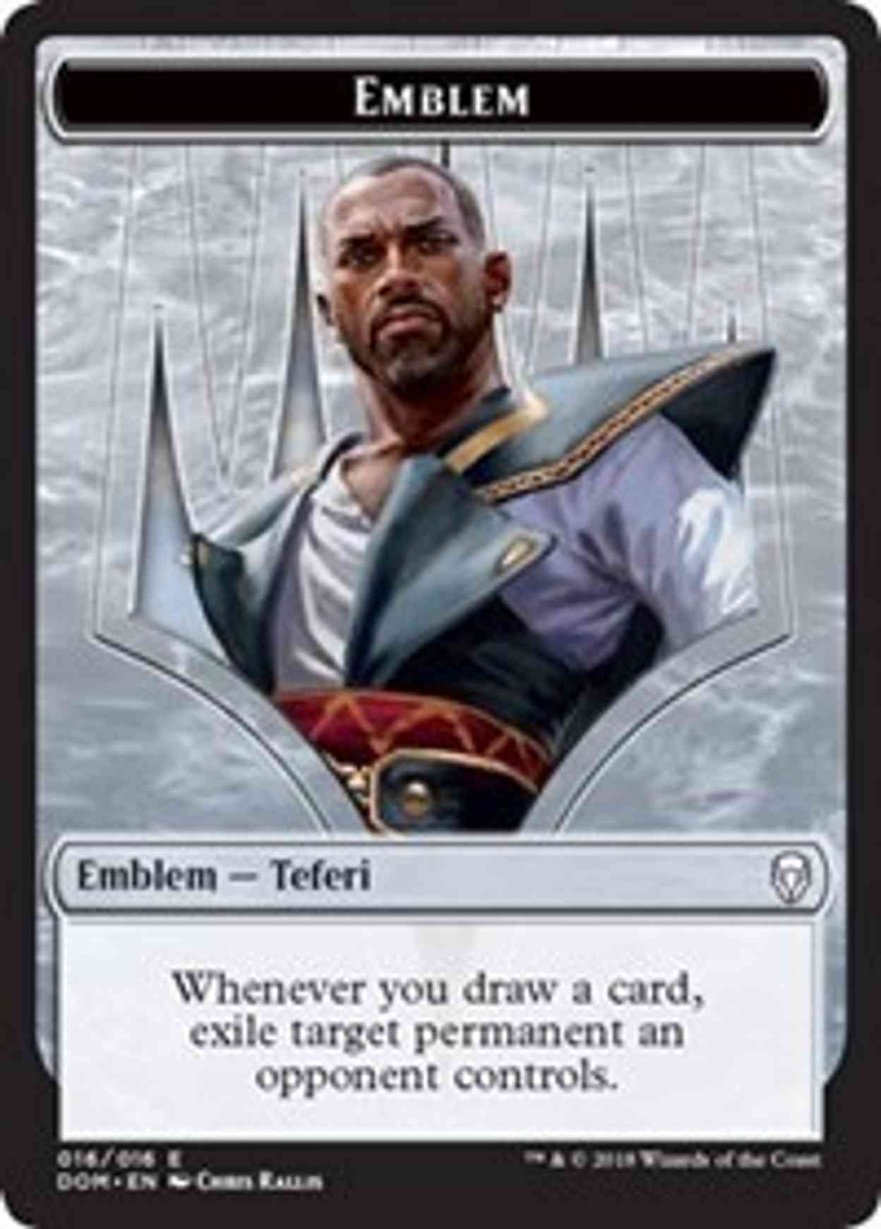 Emblem - Teferi, Hero of Dominaria magic card front