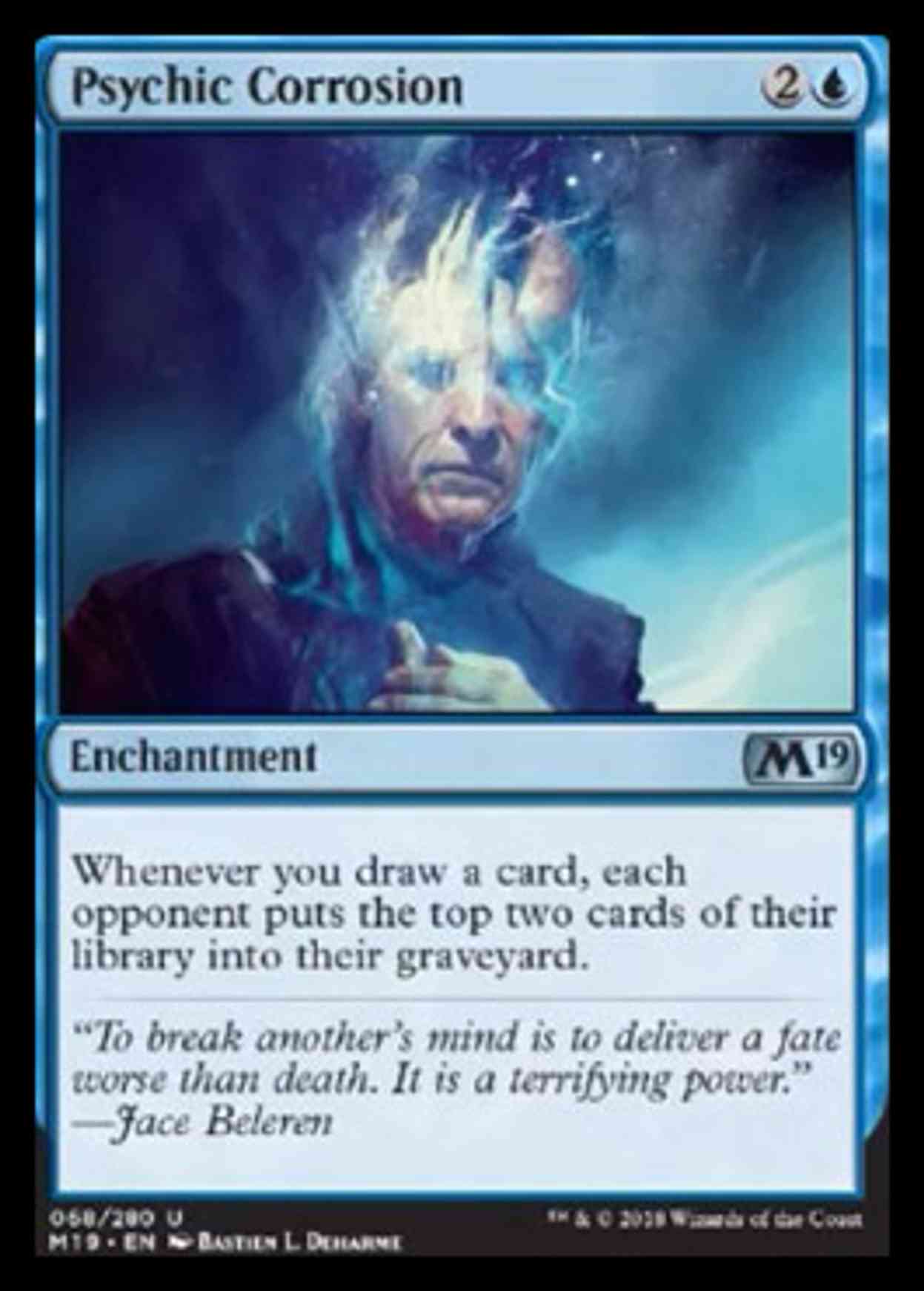Psychic Corrosion magic card front