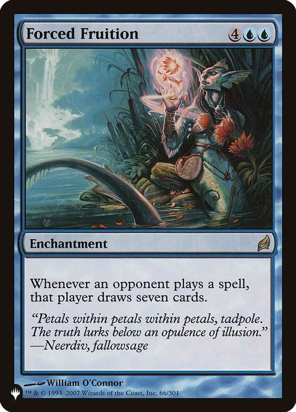 Forced Fruition magic card front