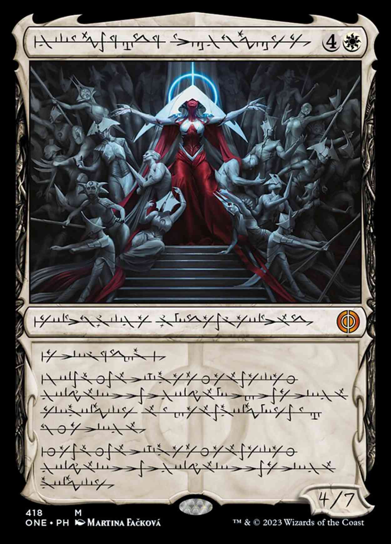 Elesh Norn, Mother of Machines (Phyrexian) (Step-and-Compleat Foil) magic card front