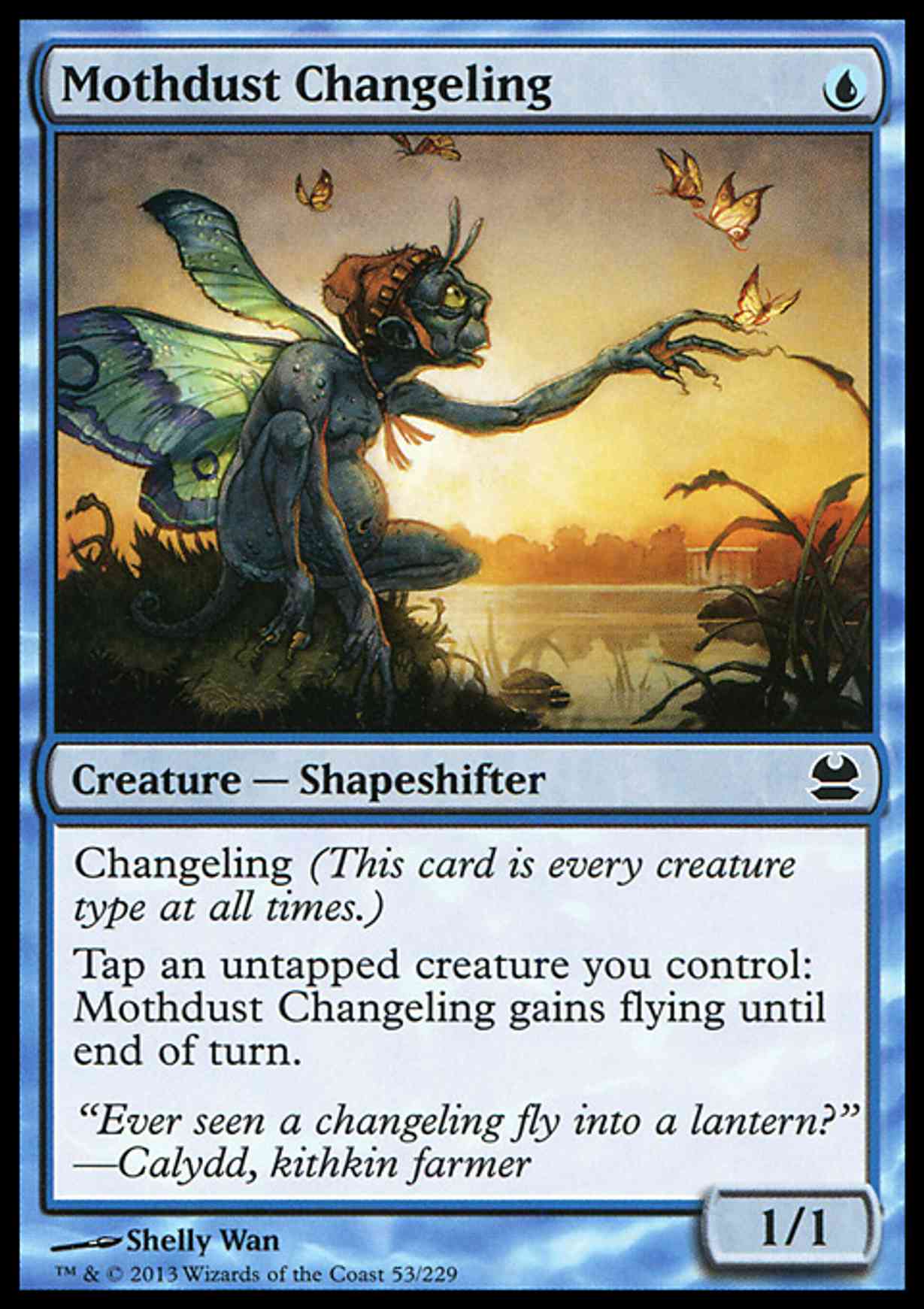 Mothdust Changeling magic card front