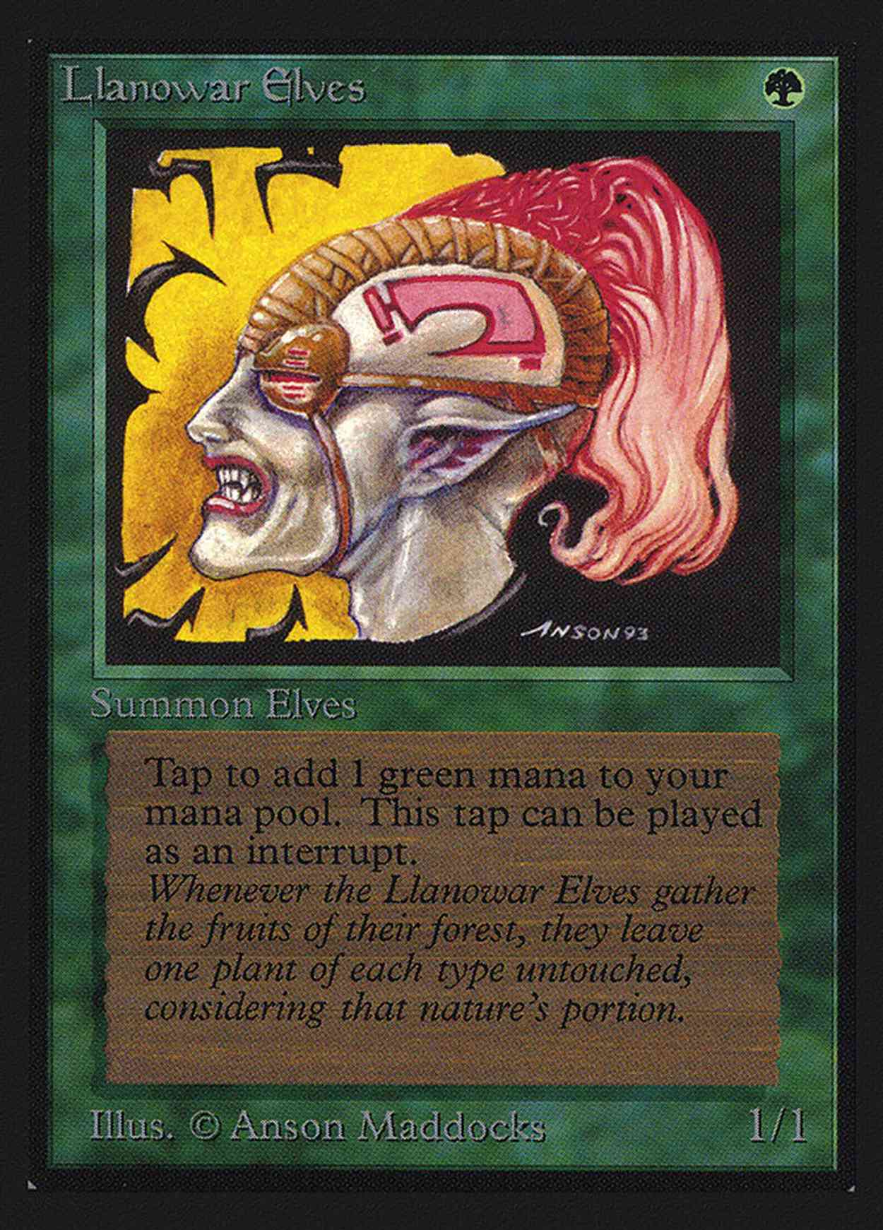 Llanowar Elves (CE) magic card front