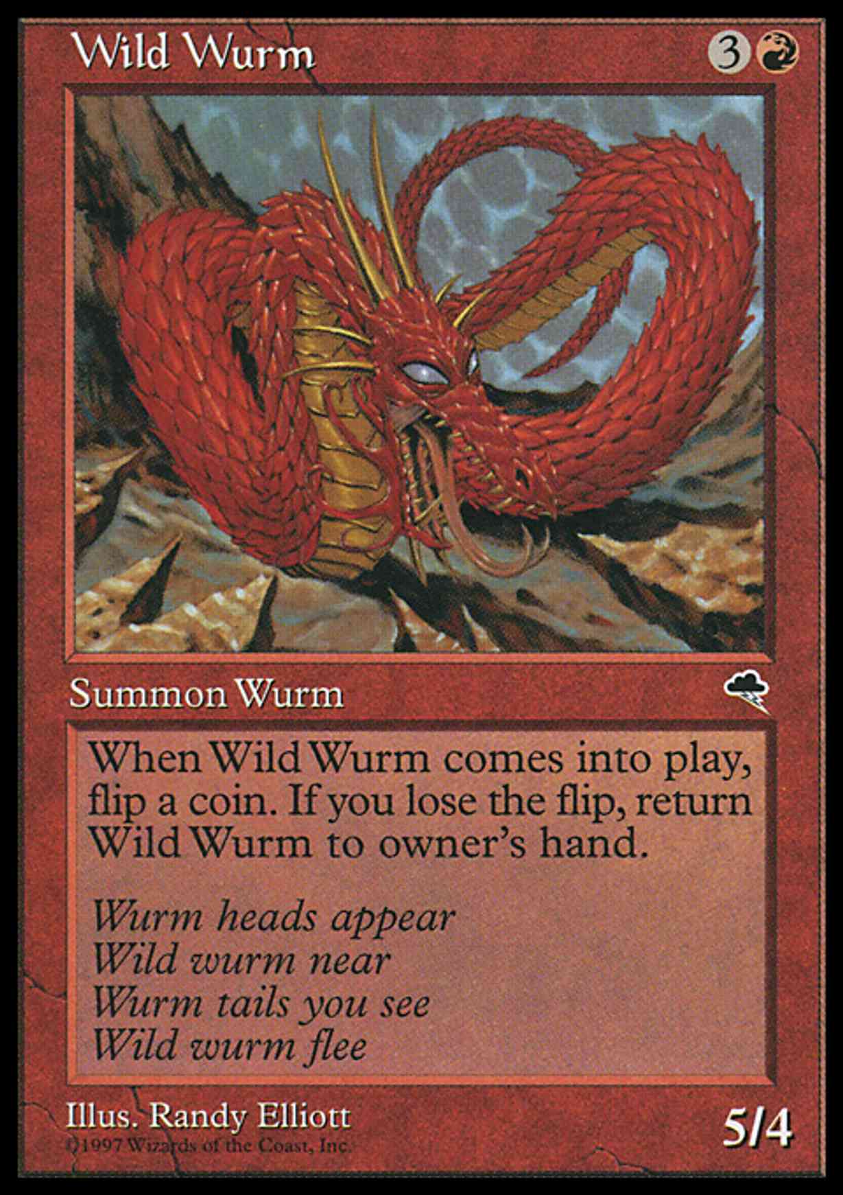 Wild Wurm magic card front