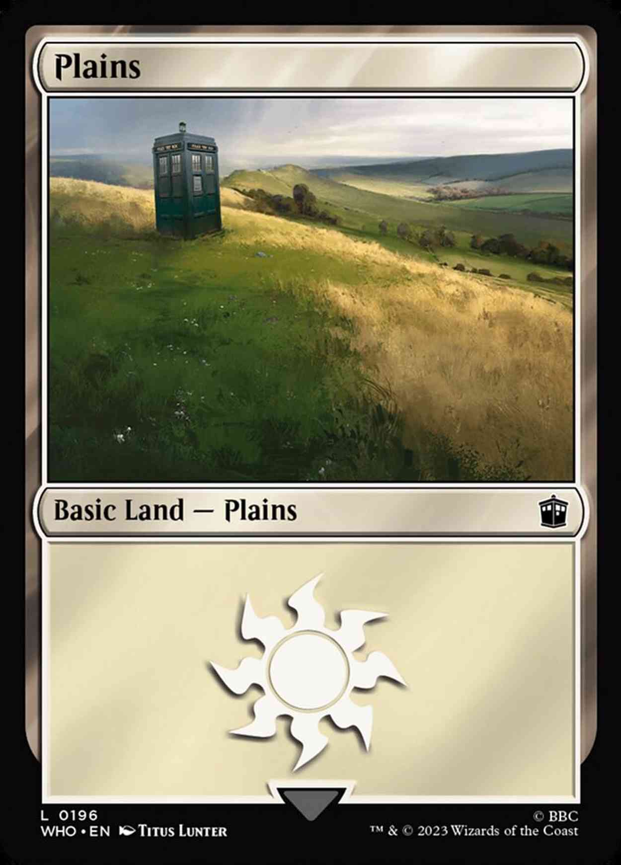 Plains (0196) magic card front