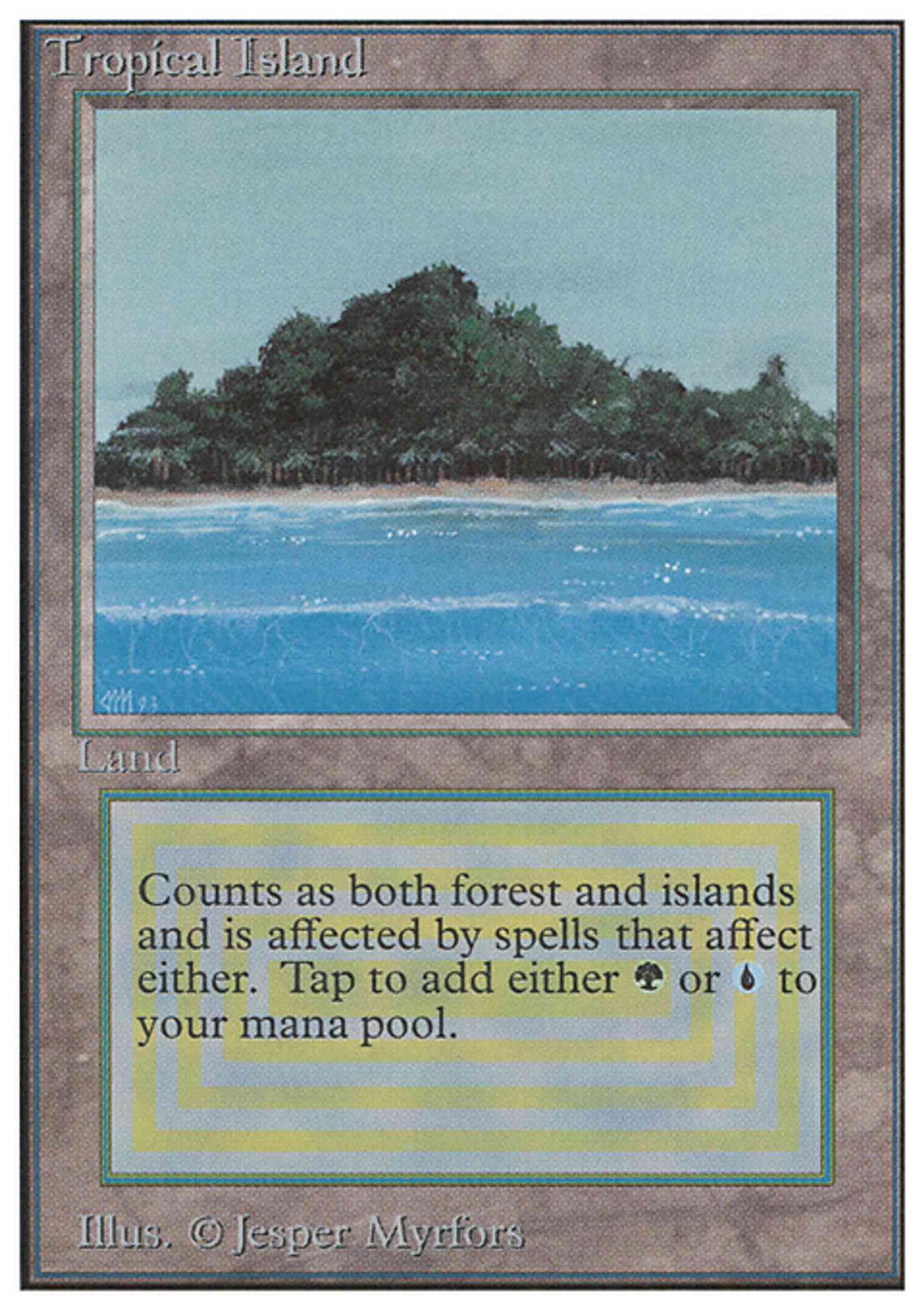 Tropical Island Price Unlimited Edition MTG