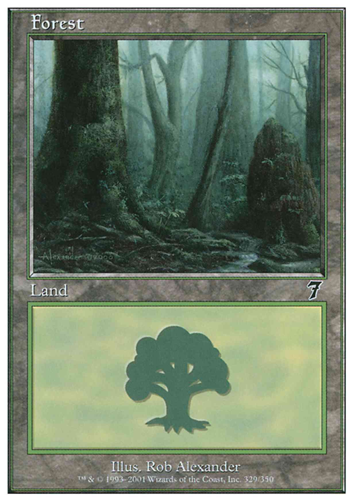 Forest (329) magic card front