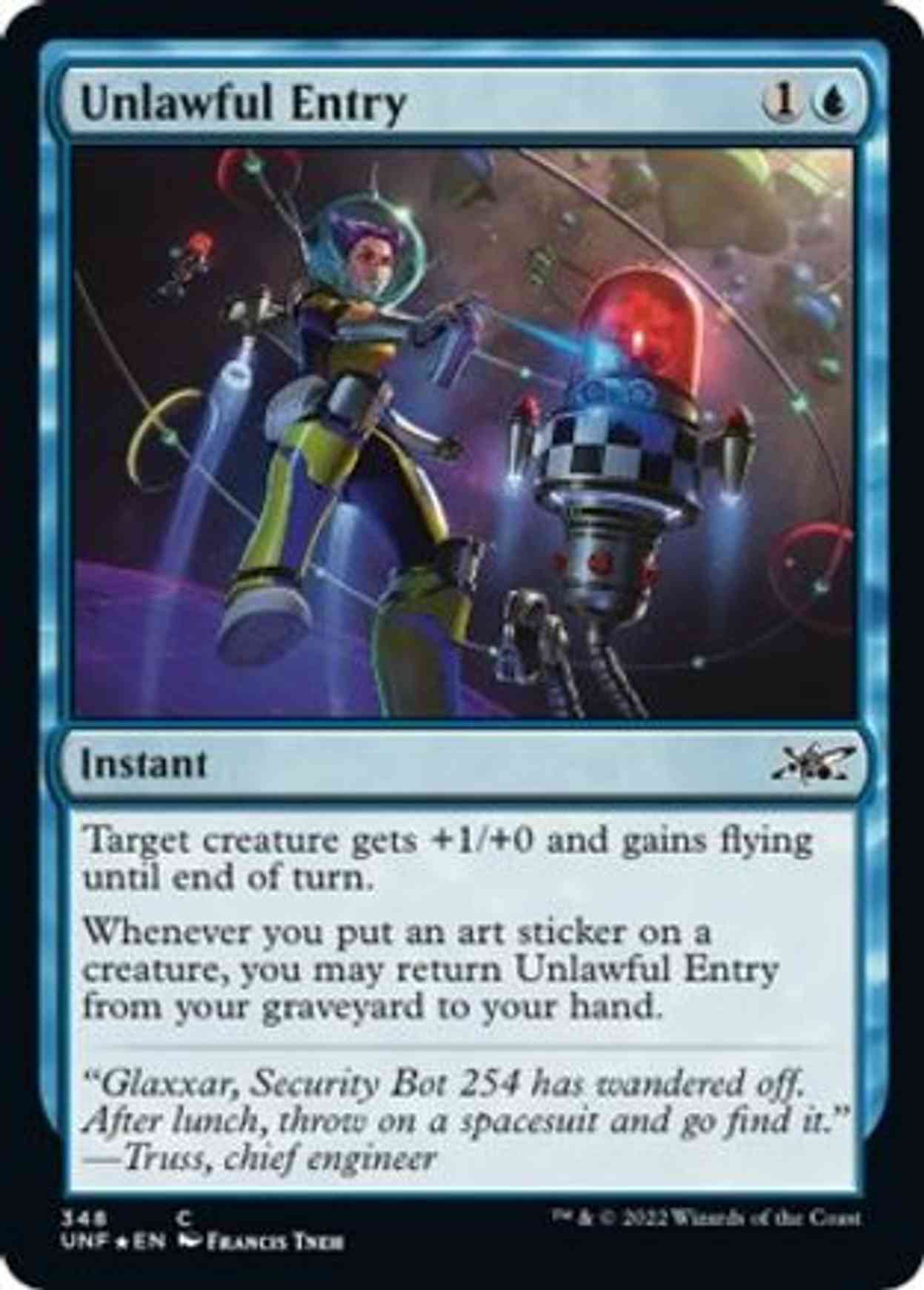 Unlawful Entry (Galaxy Foil) magic card front