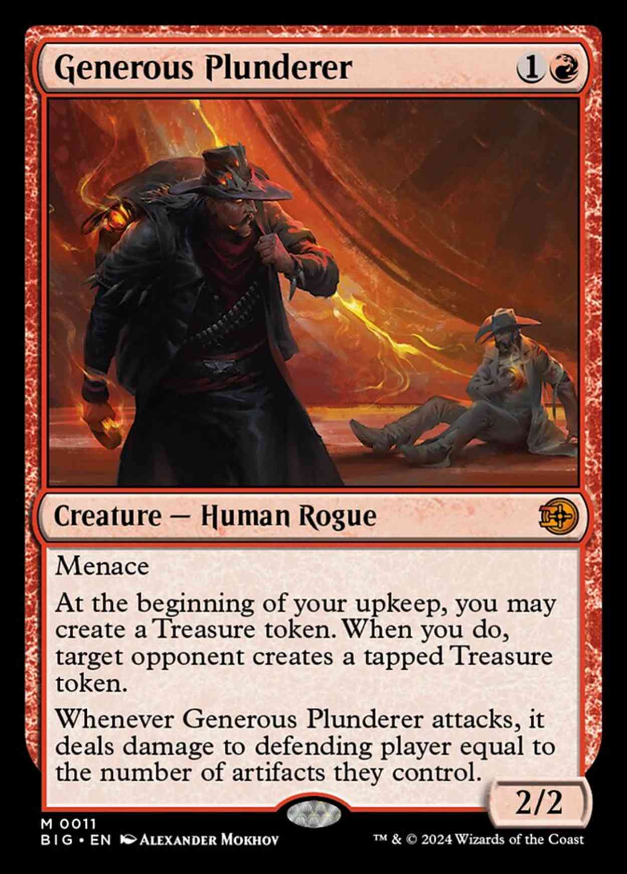 Generous Plunderer magic card front