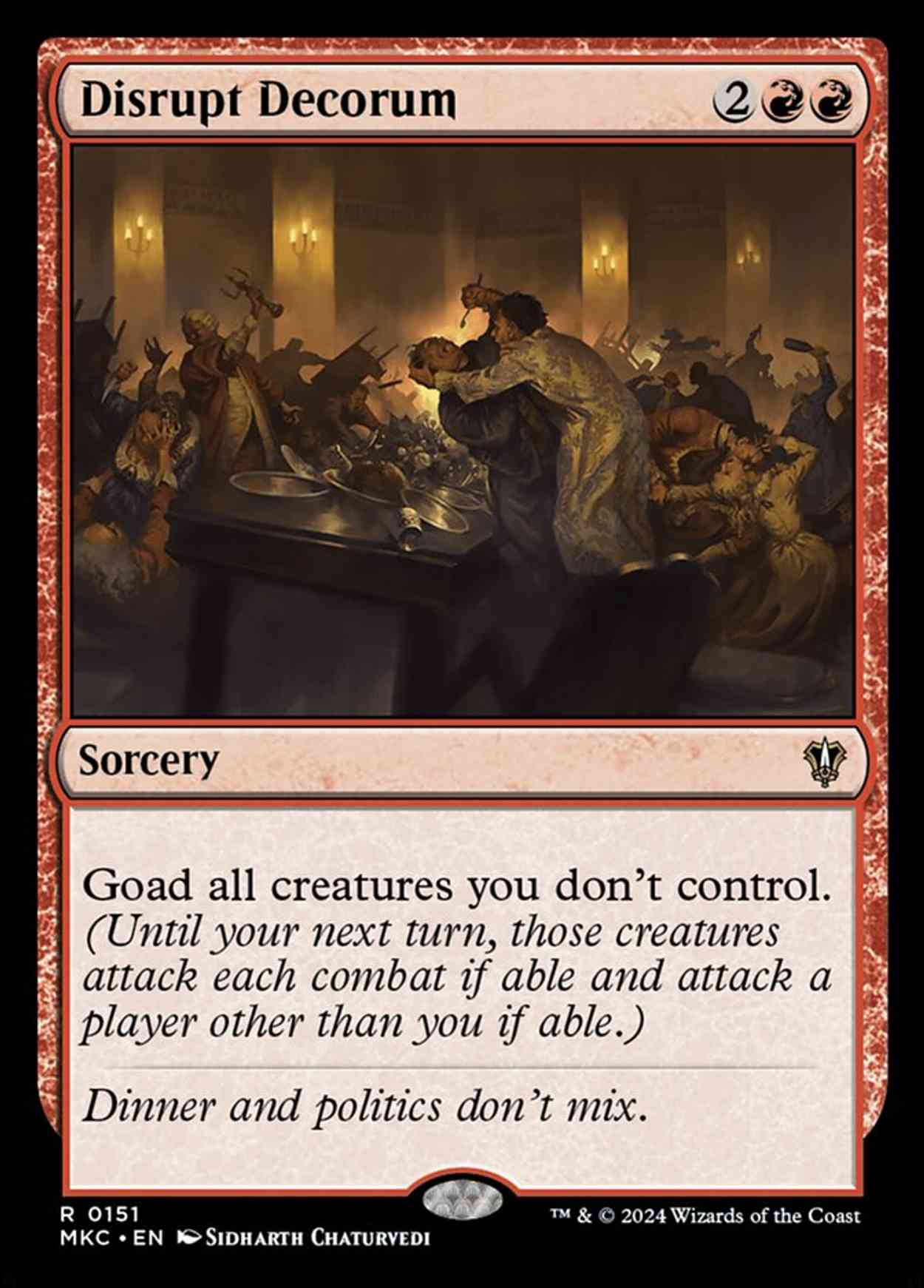 Disrupt Decorum magic card front