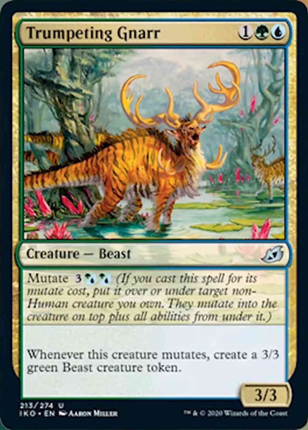 Trumpeting Gnarr magic card front