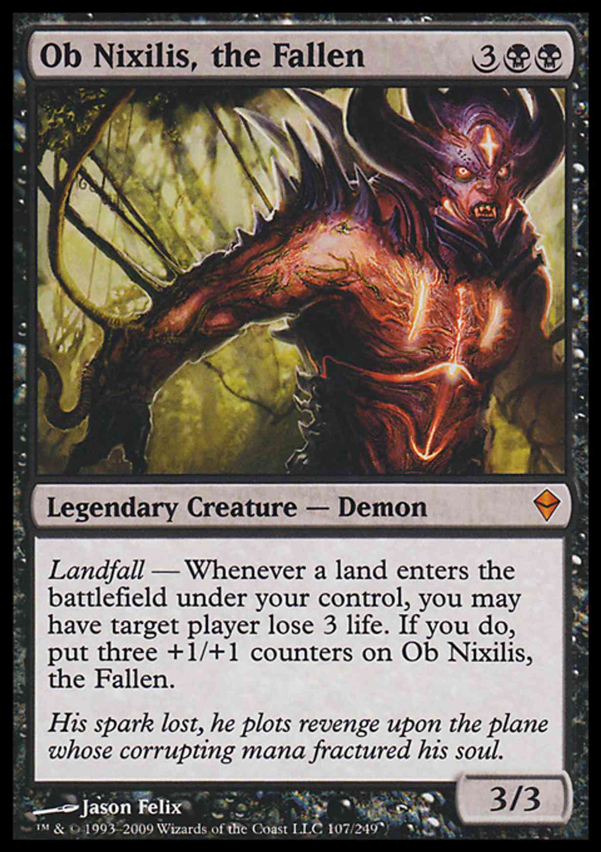 Ob Nixilis, the Fallen magic card front