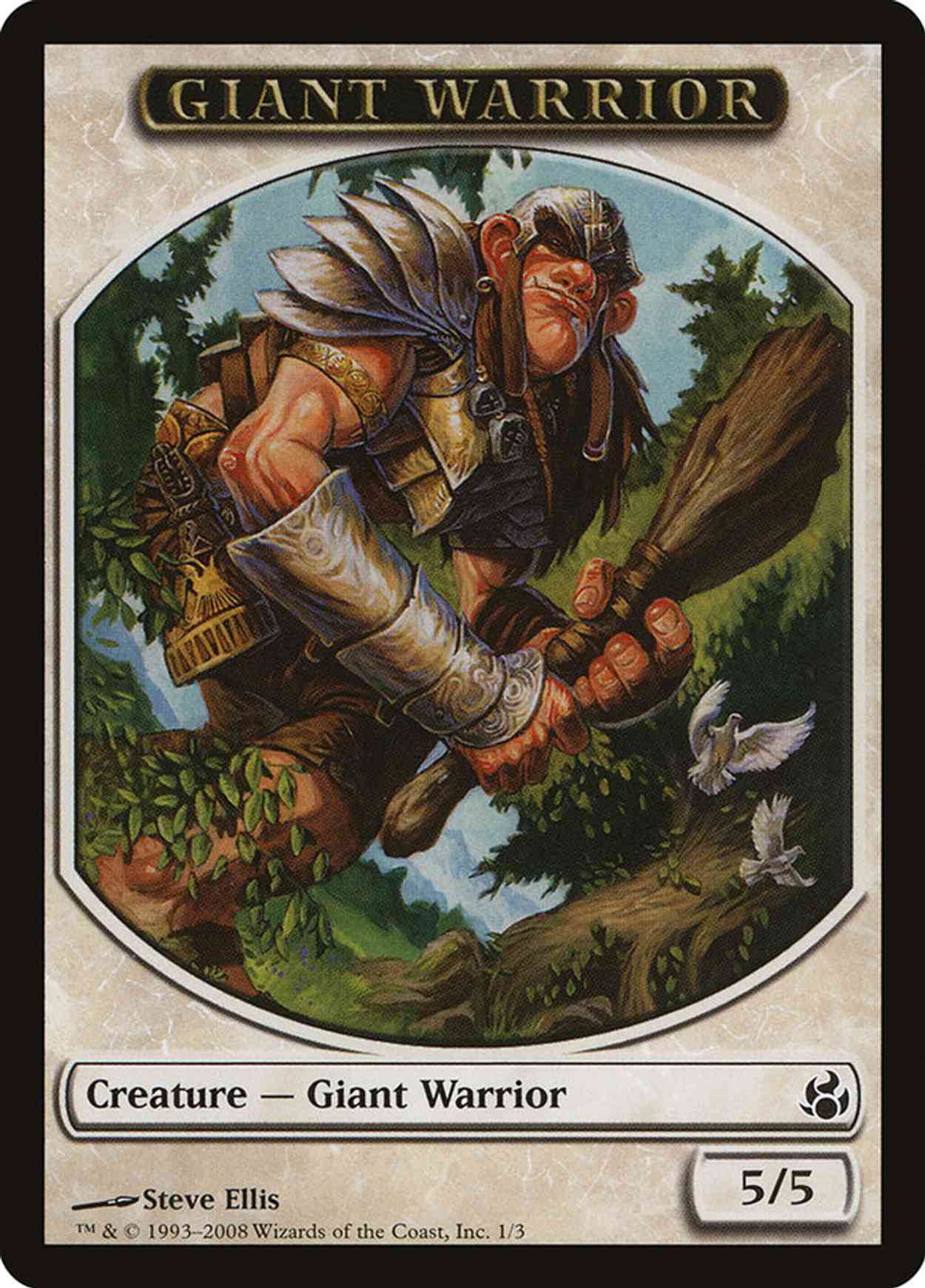 Giant Warrior Token magic card front