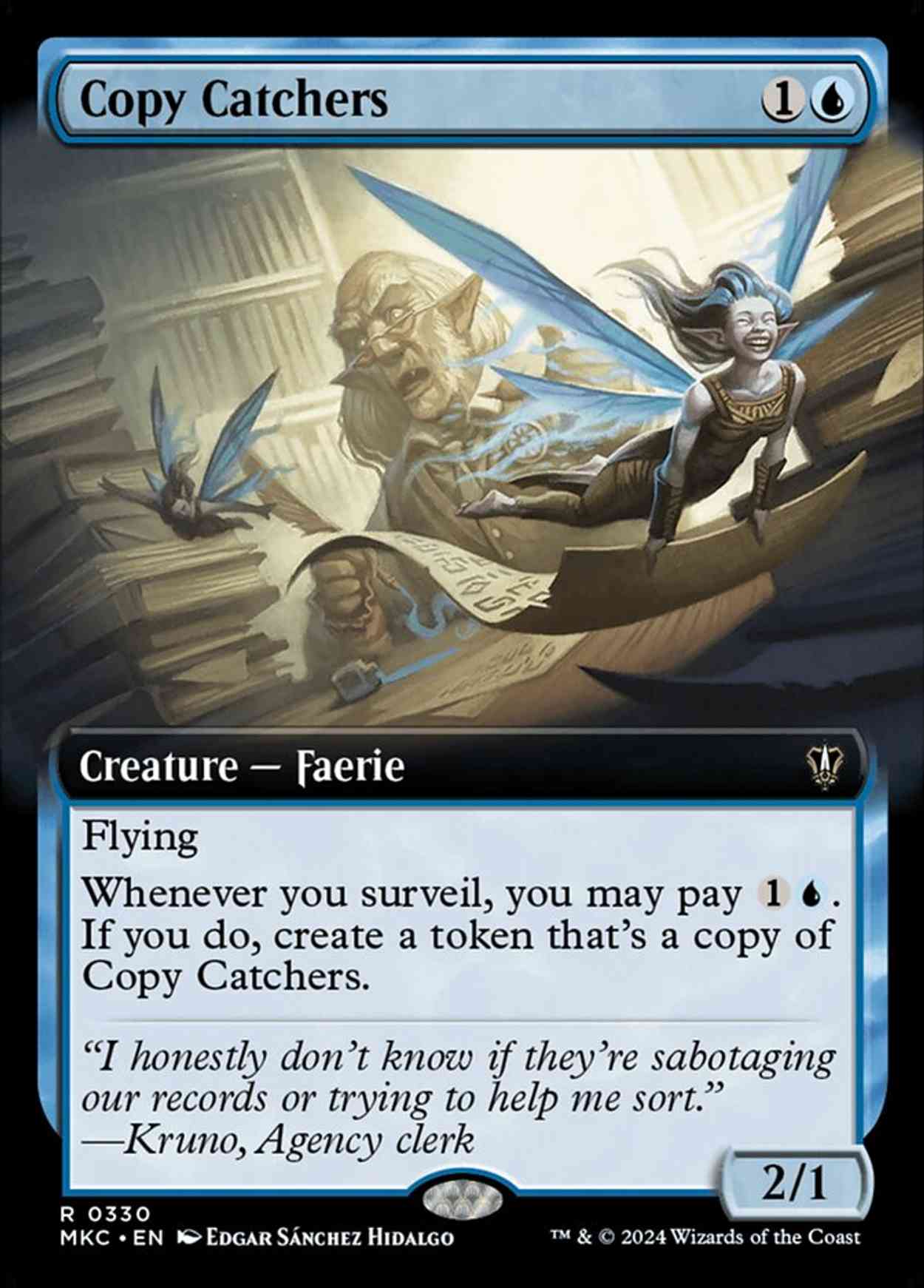 Copy Catchers (Extended Art) magic card front