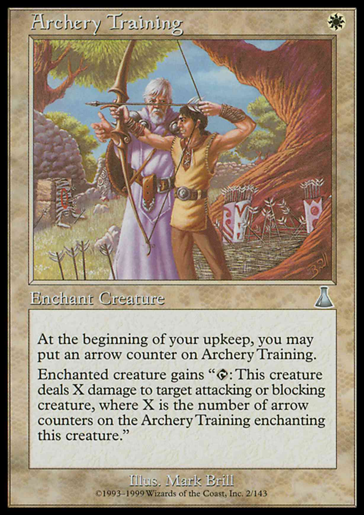 Archery Training magic card front