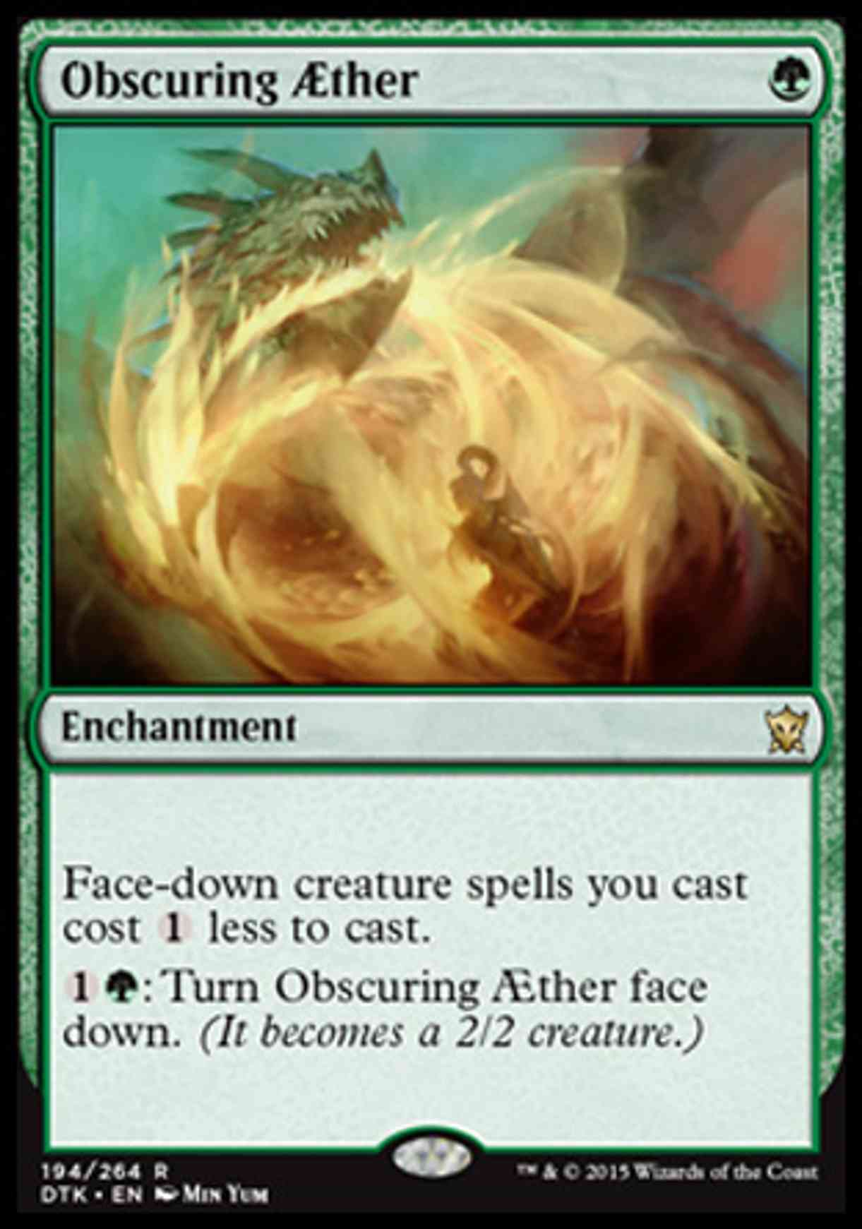 Obscuring AEther magic card front