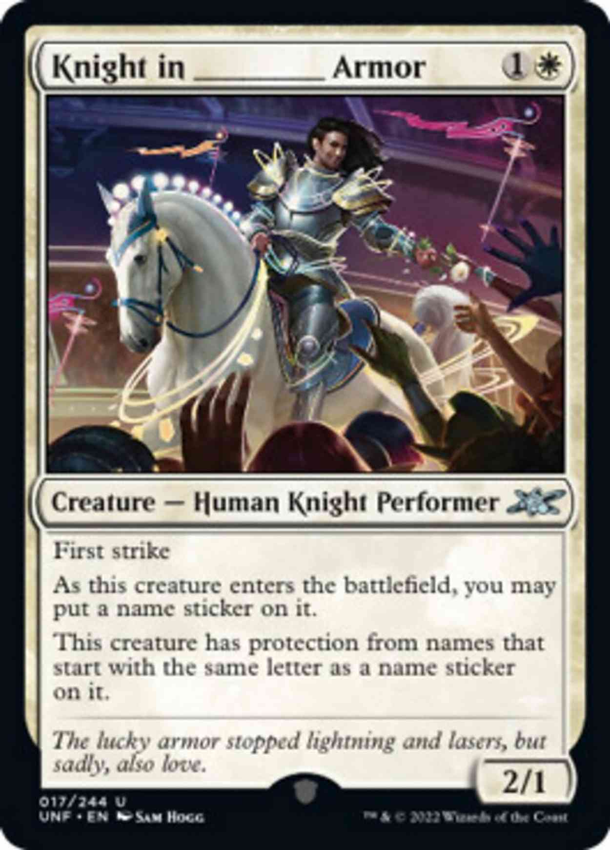 Knight in _____ Armor magic card front