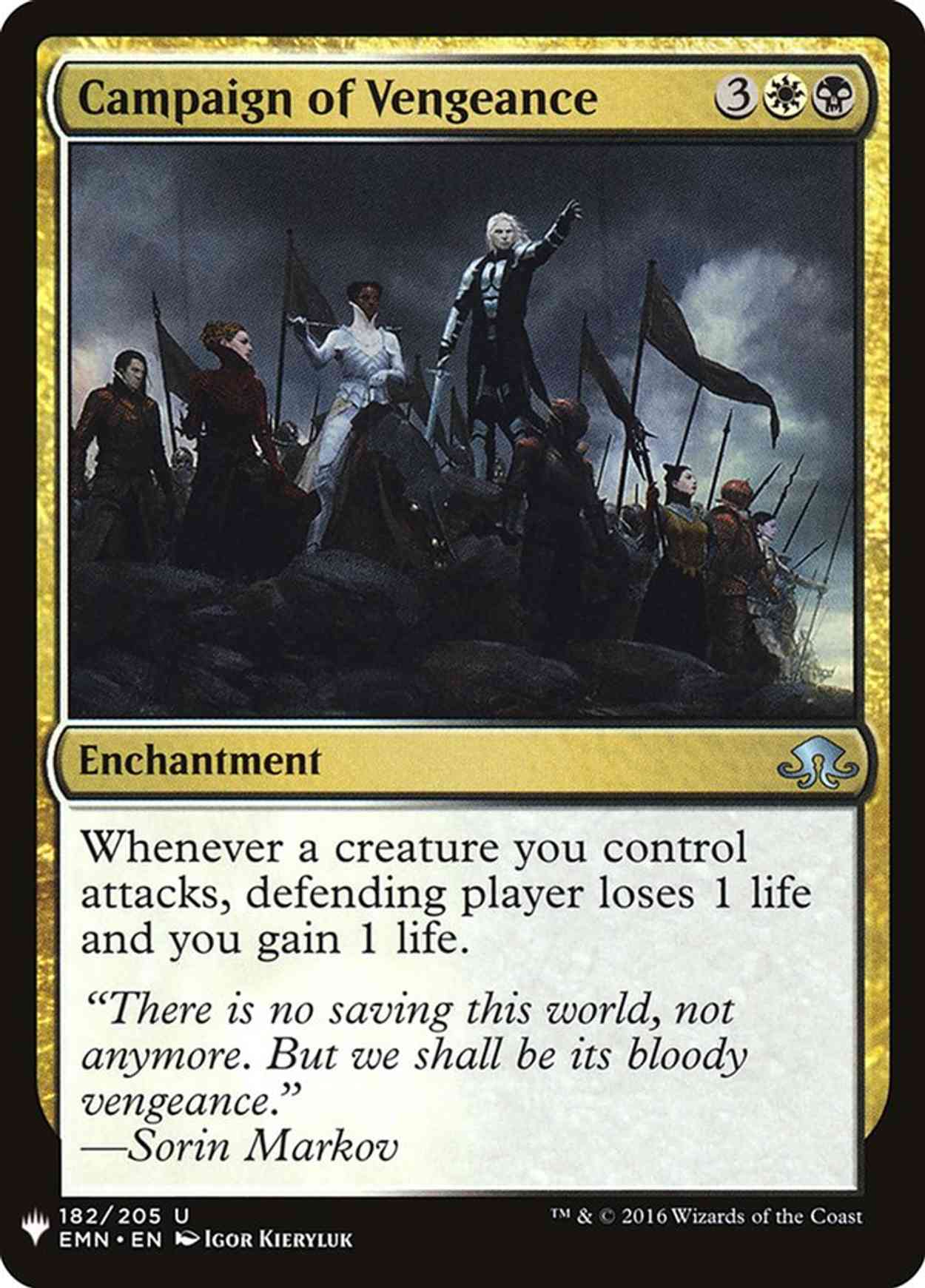 Campaign of Vengeance magic card front