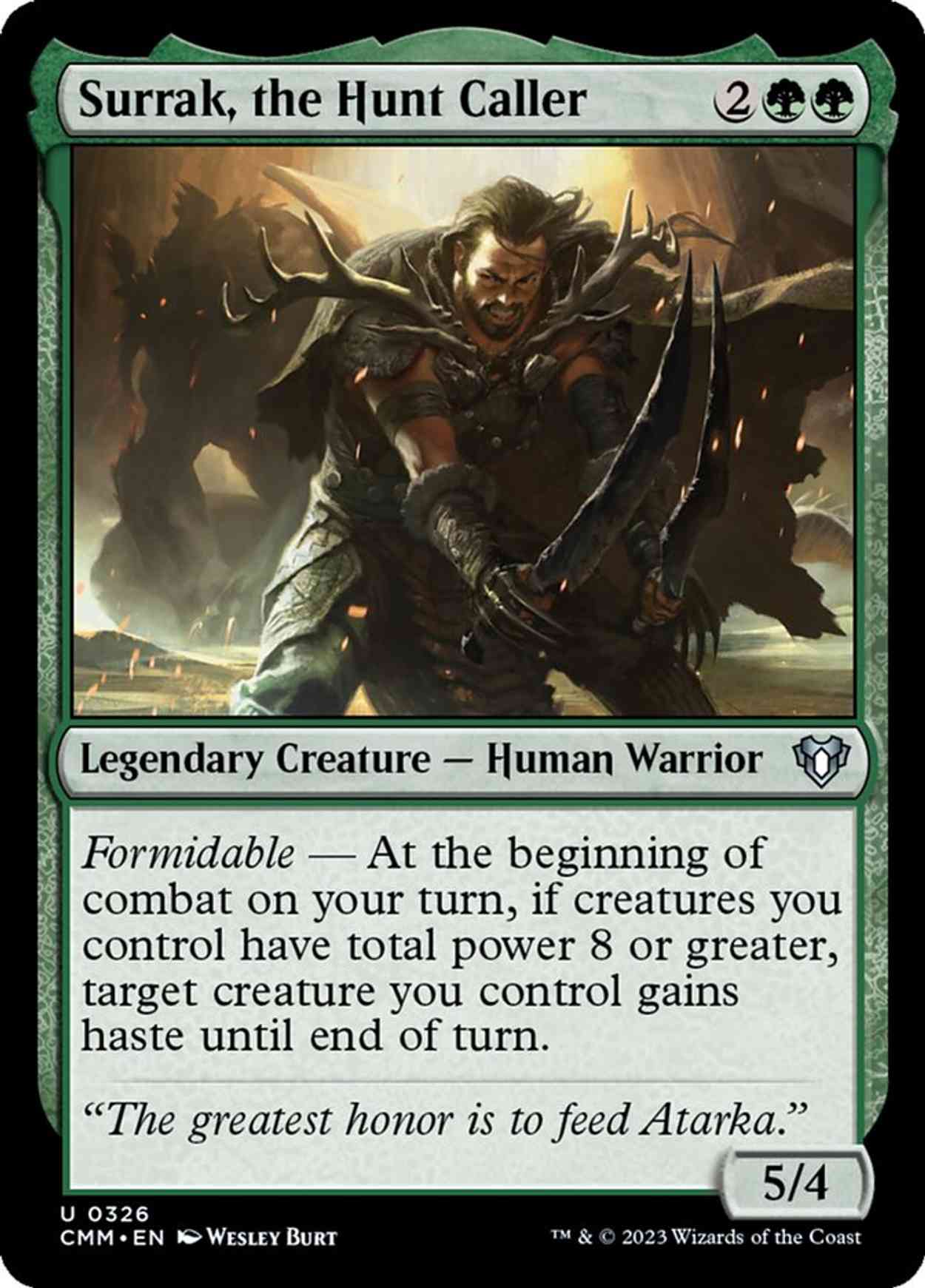 Surrak, the Hunt Caller magic card front