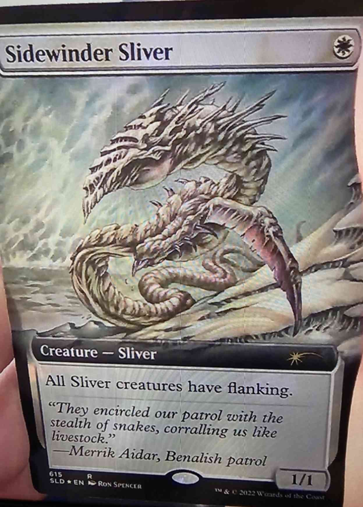 Sidewinder Sliver (Extended Art) magic card front