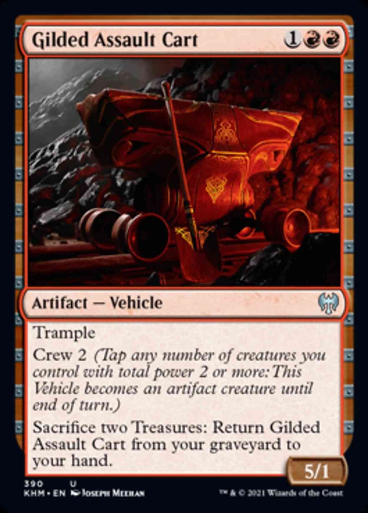 Gilded Assault Cart magic card front