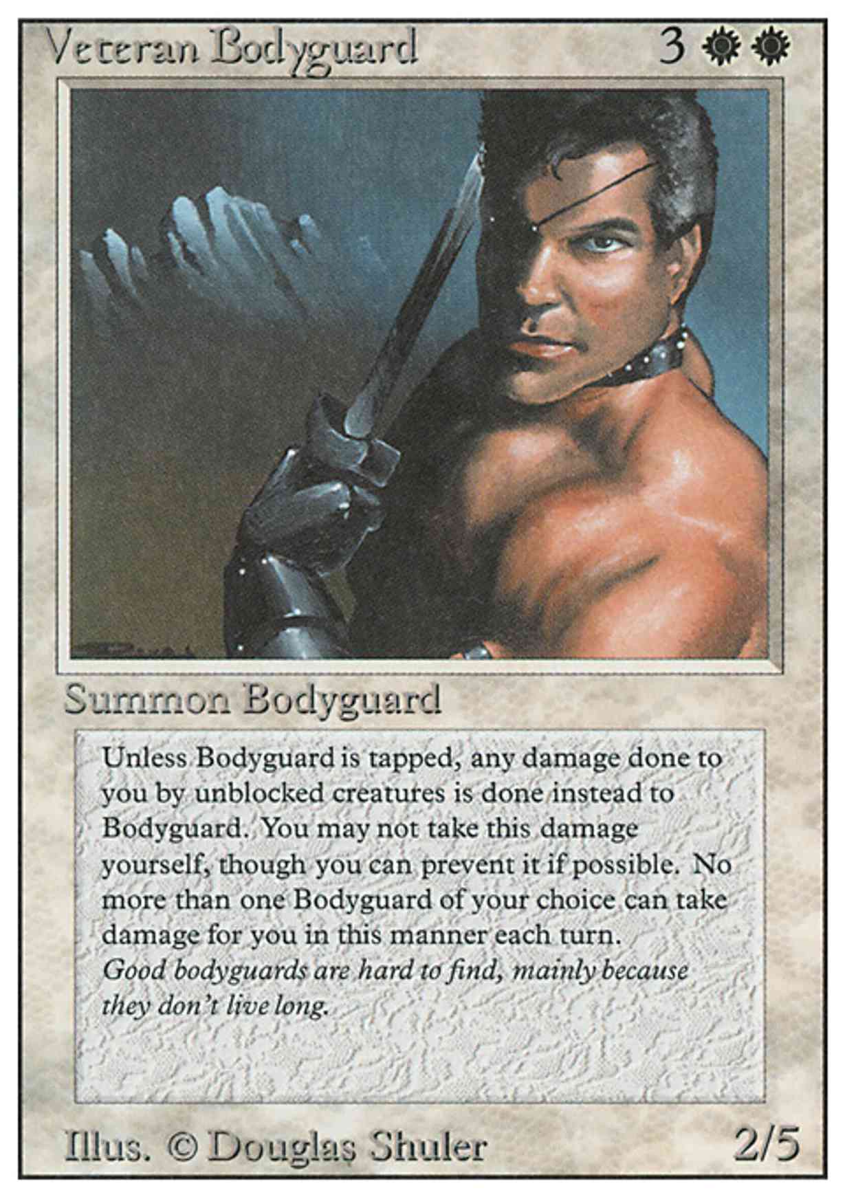 Veteran Bodyguard magic card front