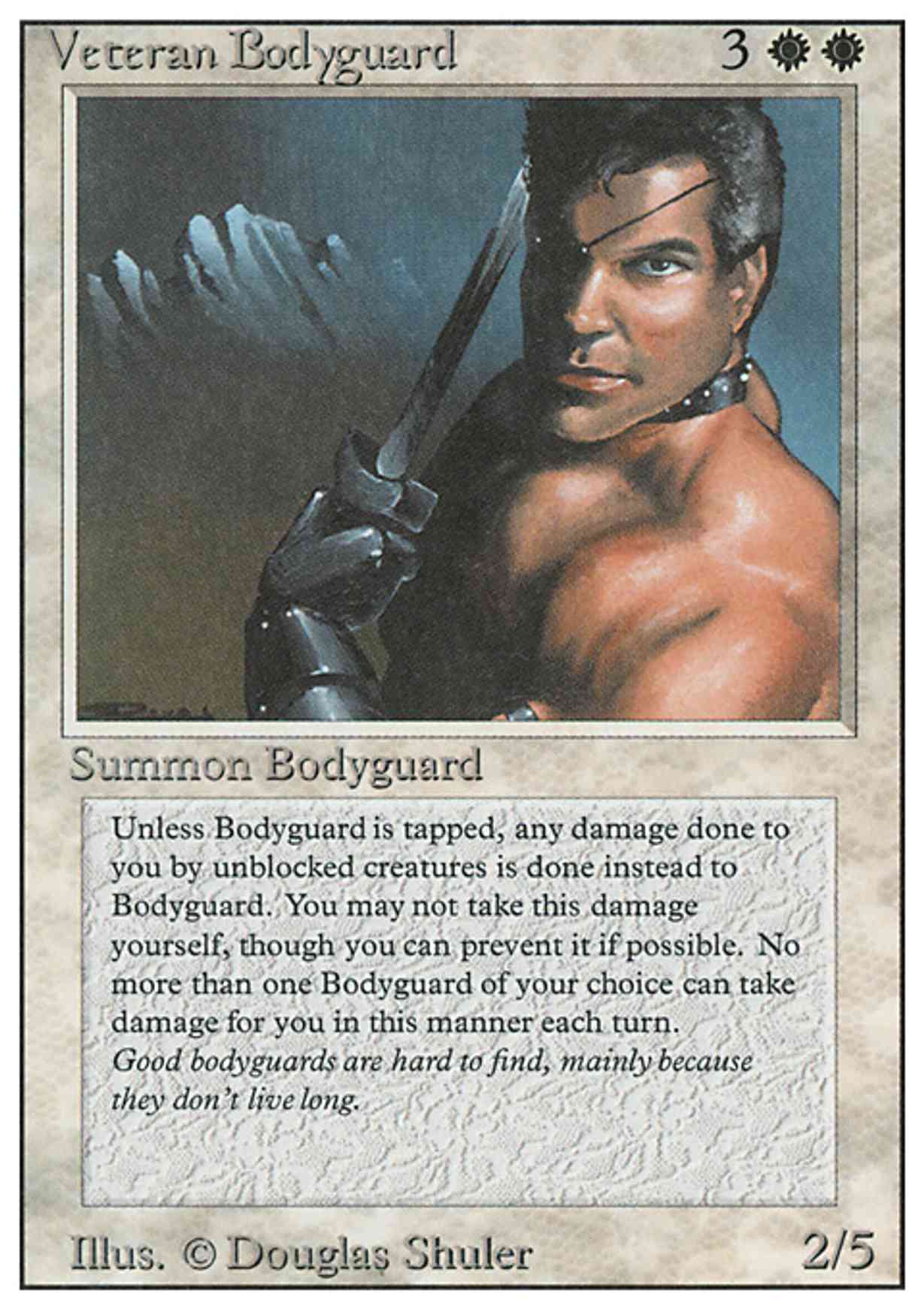 Veteran Bodyguard Price from mtg Revised Edition