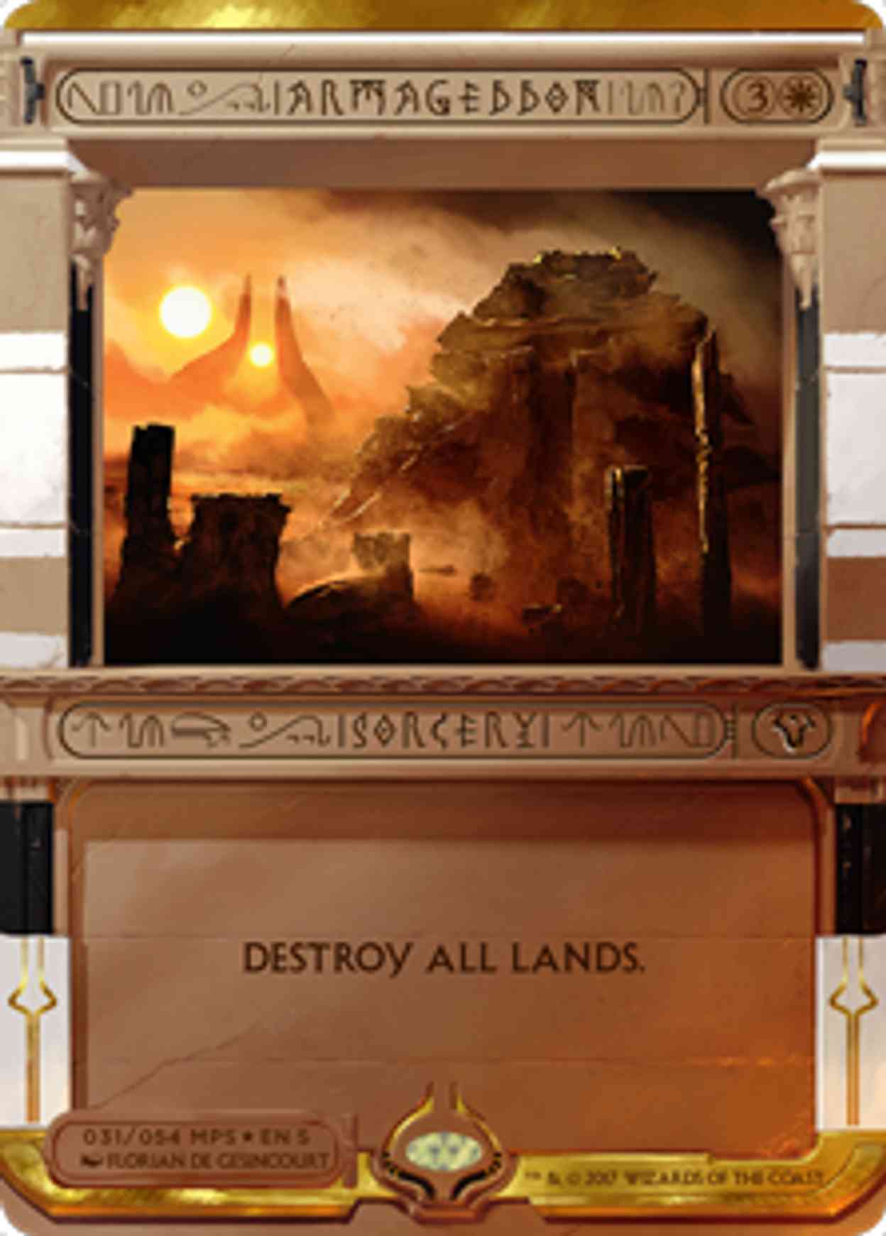 Armageddon magic card front