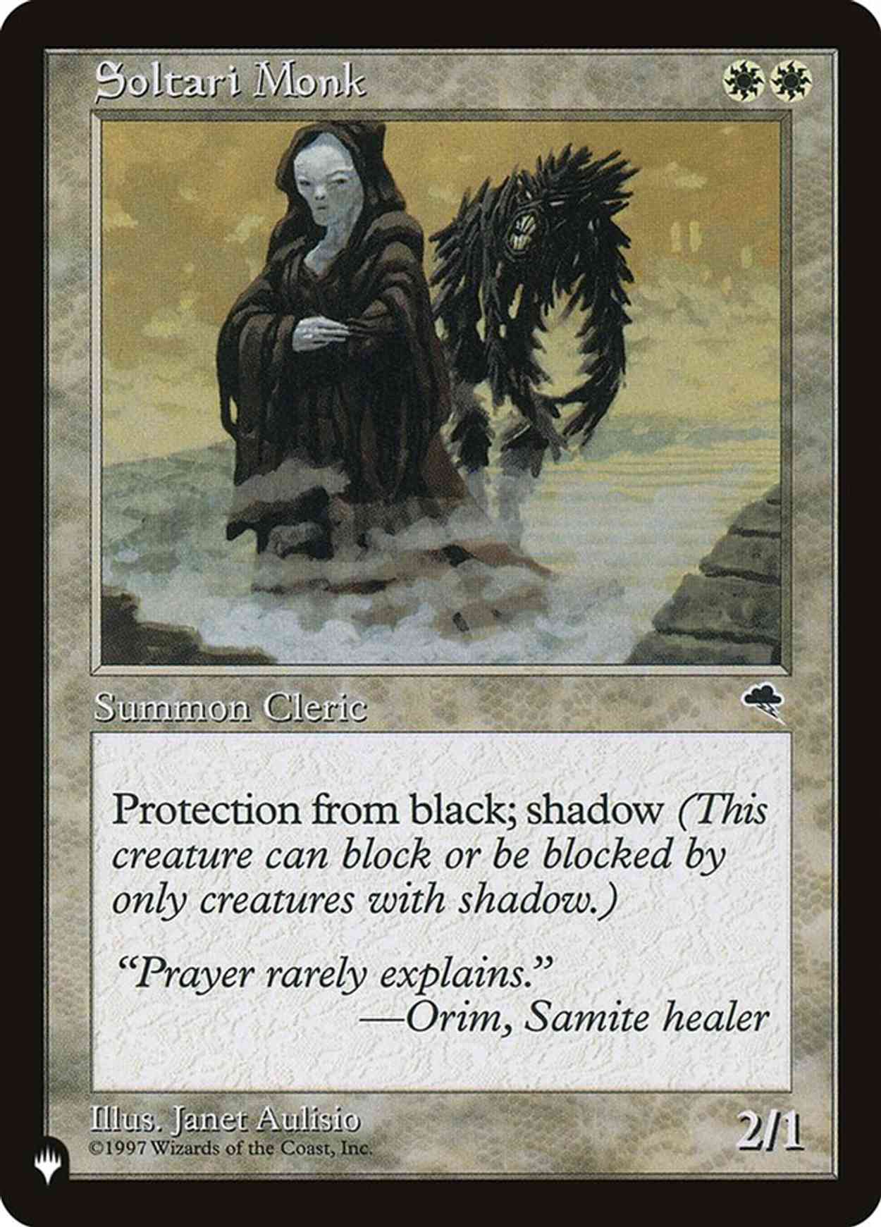Soltari Monk magic card front