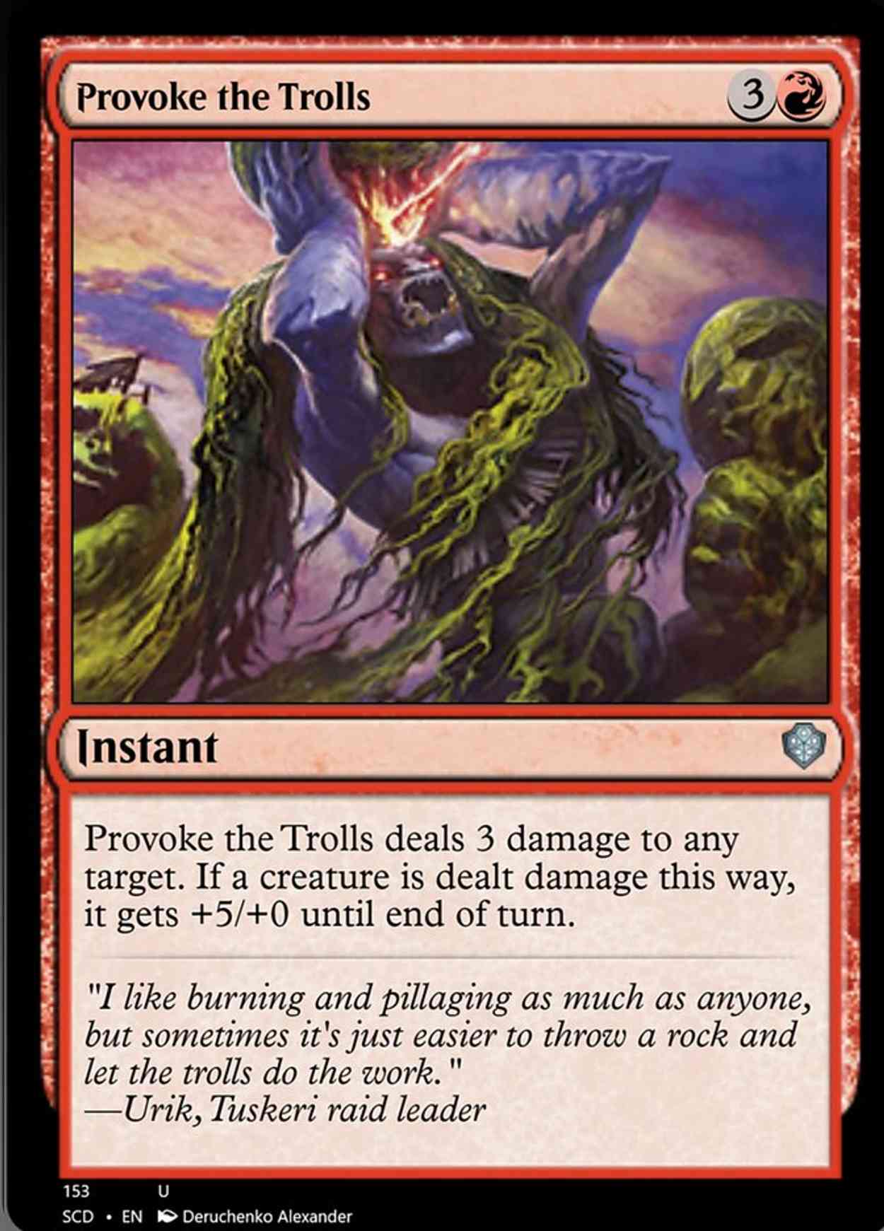 Provoke the Trolls magic card front