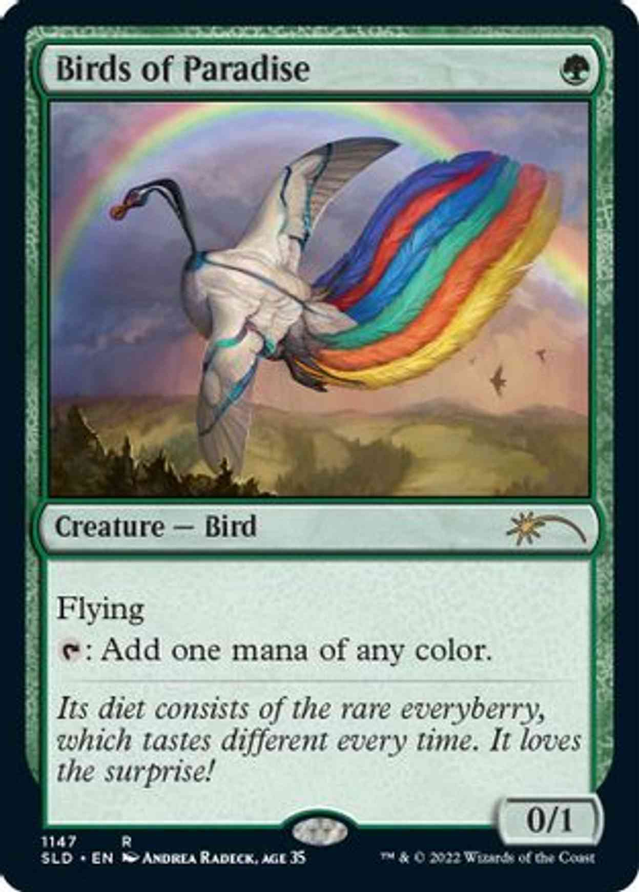 Birds of Paradise (1147) magic card front