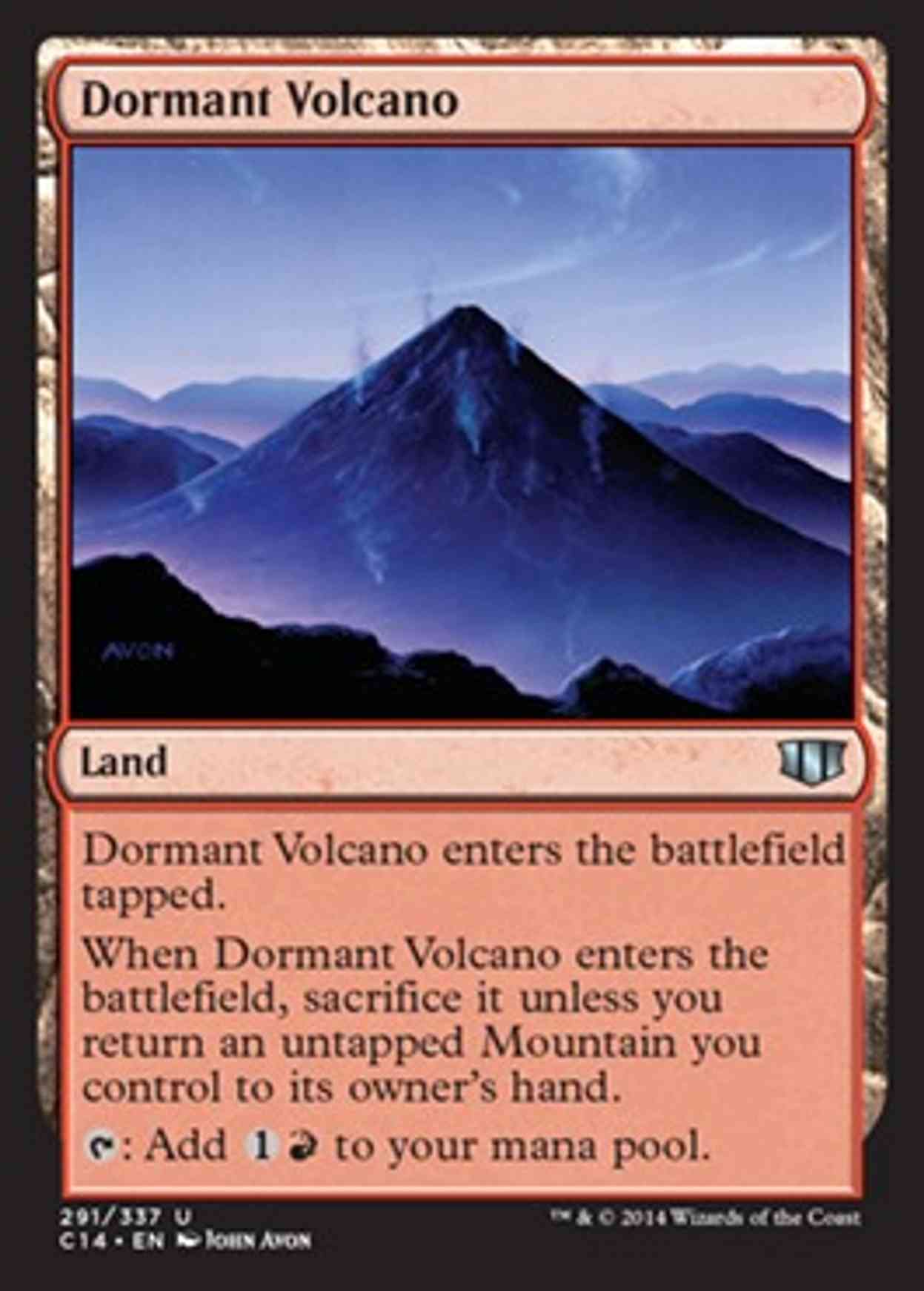 Dormant Volcano magic card front