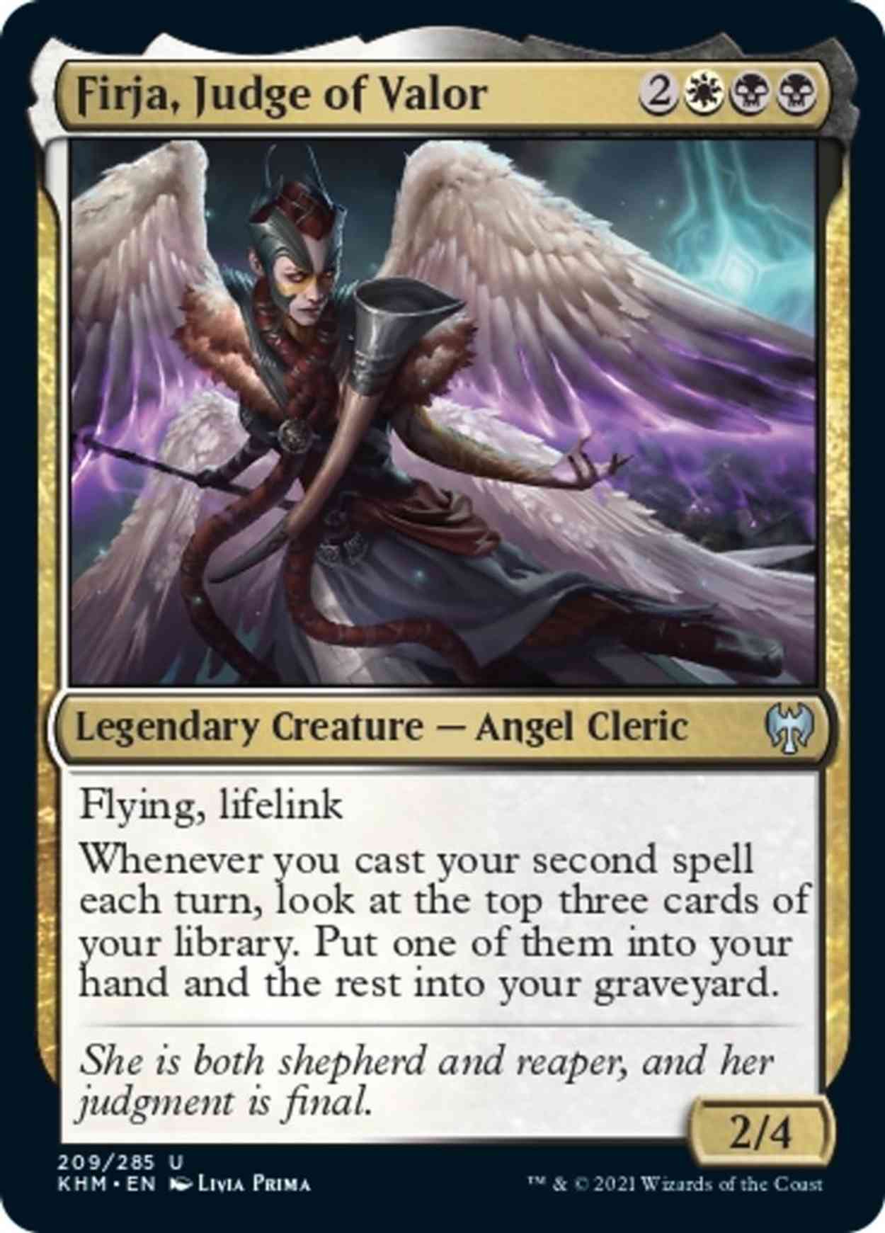 Firja, Judge of Valor magic card front